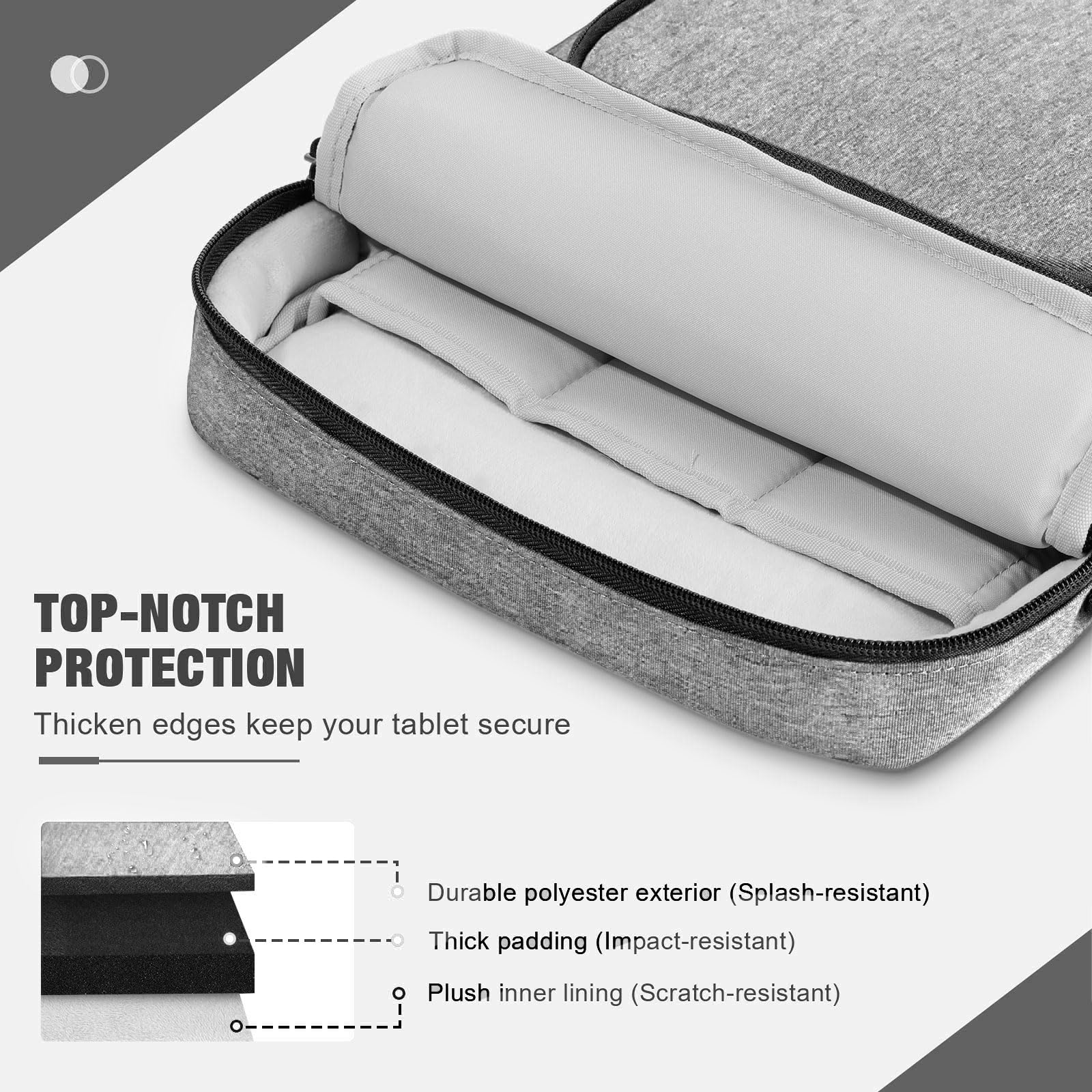 Foto 5 pulgar | Funda Para Tablet Moko De 9 A 11 Pulgadas Para Ipad Air M3  Color Gris Claro - Venta Internacional.