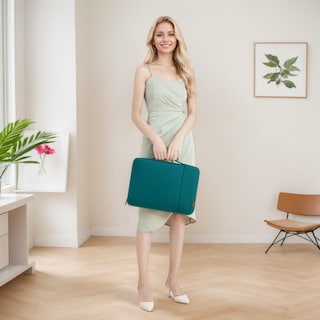 Foto 7 | Funda Para Portátil Doiso Para Dell/hp/thinkpad De 16 Pulgadas Turquesa - Venta Internacional.