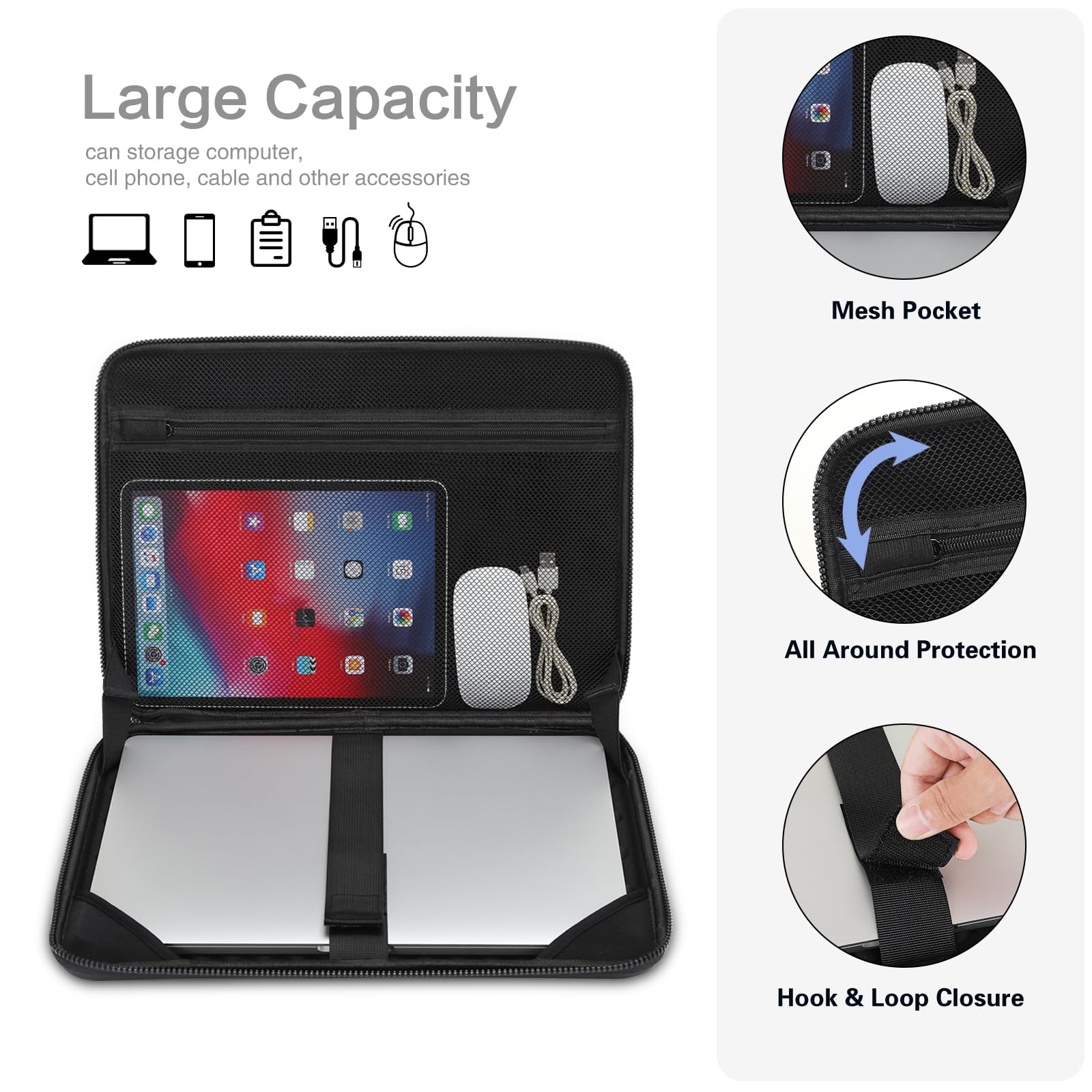 Foto 3 pulgar | Funda Rígida Para Portátil Mosiso De 15 A 16 Pulgadas A Prueba De Agua Para Macbook - Venta Internacional.