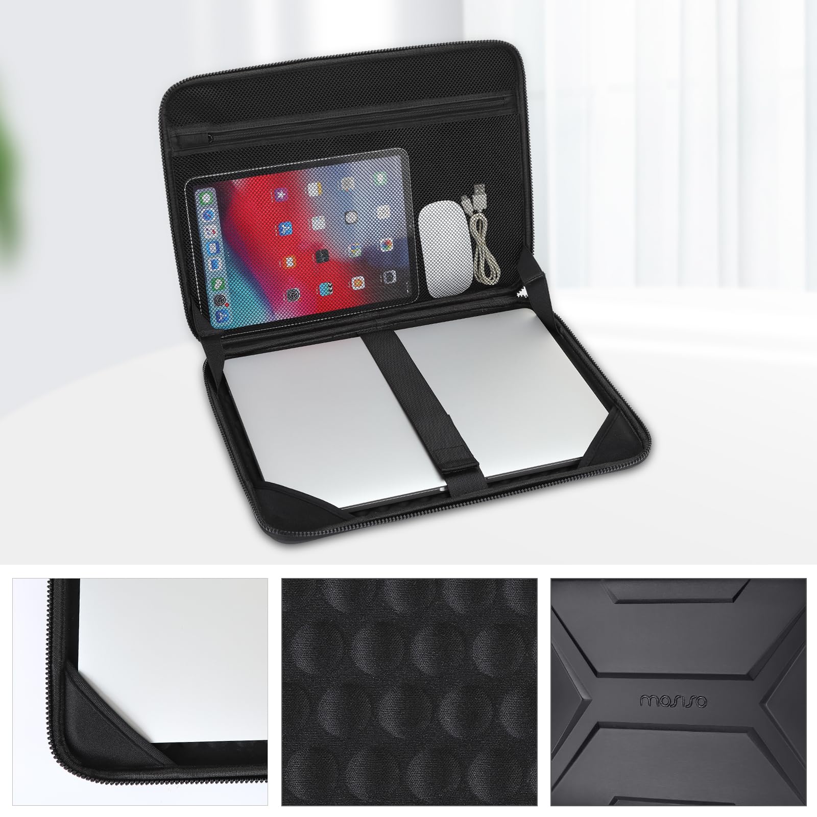 Foto 6 pulgar | Funda Rígida Para Portátil Mosiso De 15 A 16 Pulgadas A Prueba De Agua Para Macbook - Venta Internacional.
