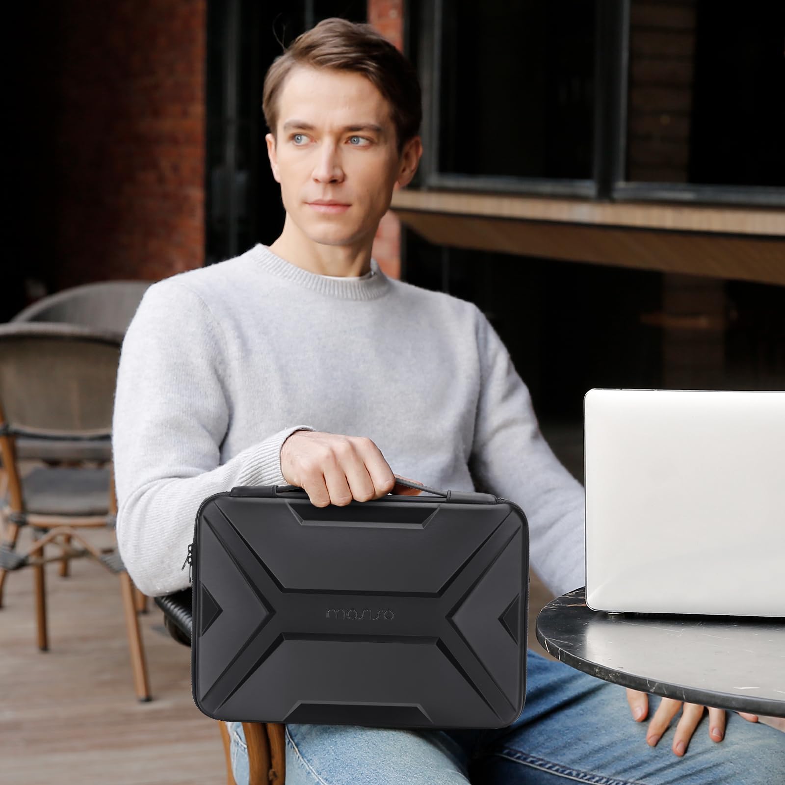 Foto 7 pulgar | Funda Rígida Para Portátil Mosiso De 15 A 16 Pulgadas A Prueba De Agua Para Macbook - Venta Internacional.