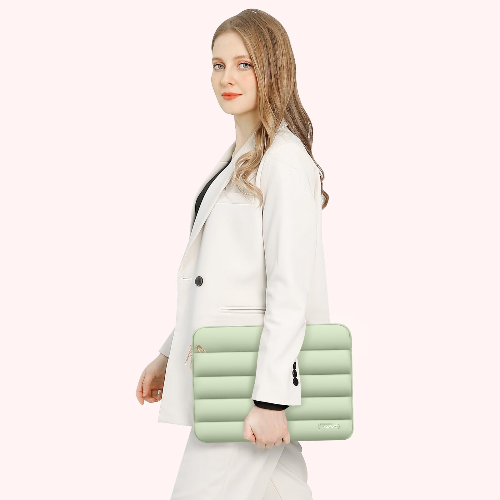 Foto 6 | Funda Para Portátil Mosiso Puffy Sleeve 15-15 6 Pulgadas Para Macbook Pro 16 Sage - Venta Internacional.