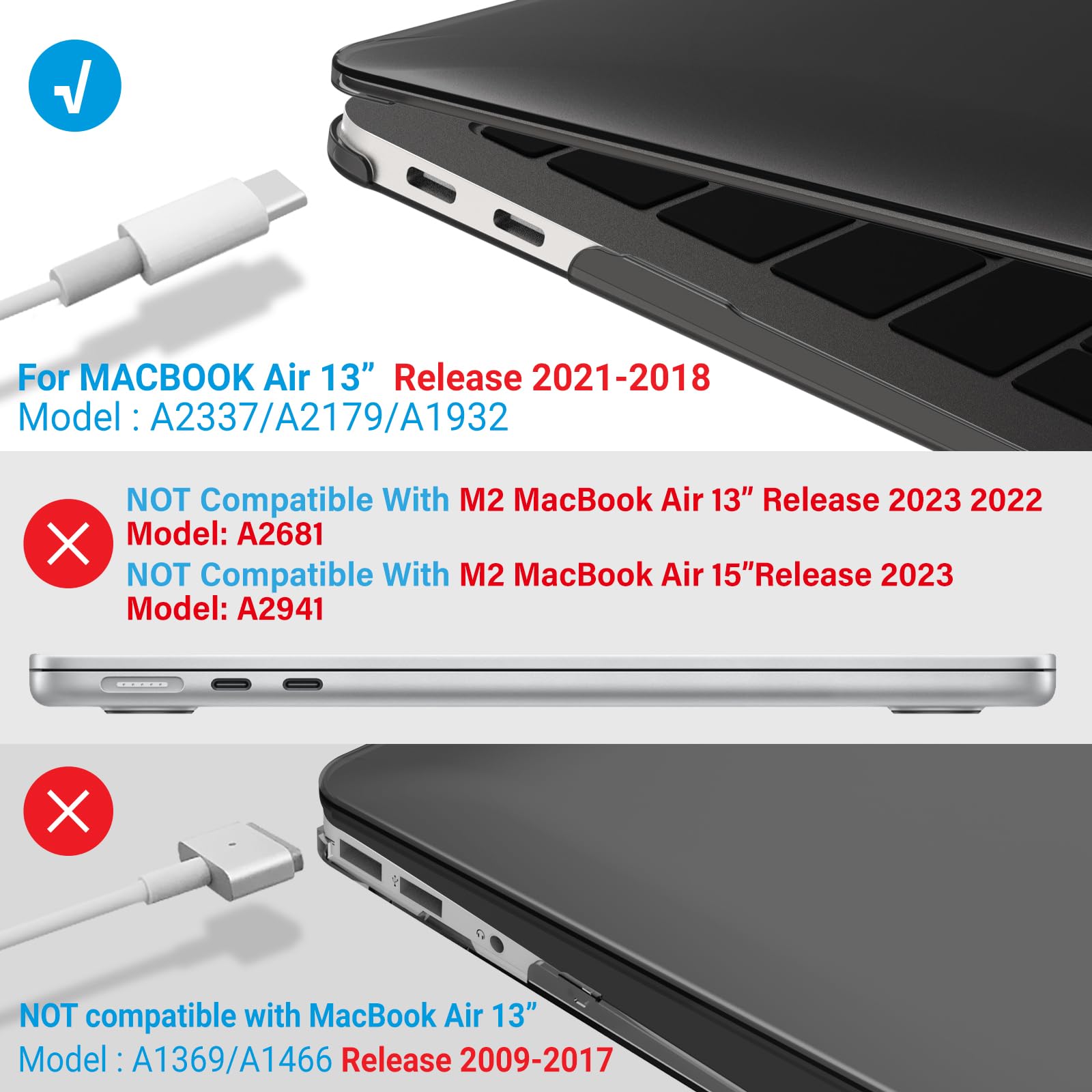 Foto 5 pulgar | Funda Ibenzer Compatible Con Macbook Air De 13 Pulgadas M1 A2337 - Venta Internacional.