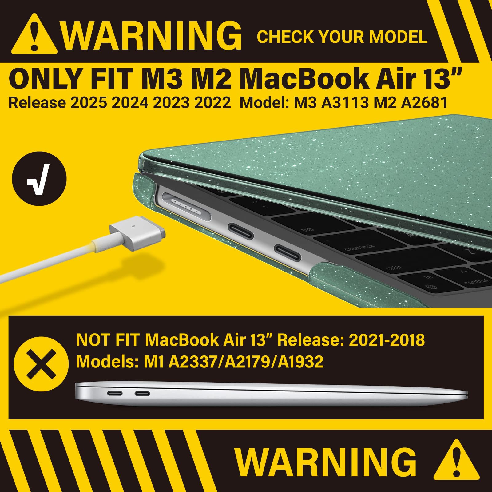 Foto 4 pulgar | Funda Ibenzer Compatible Con Macbook Air 13 Pulgadas M4 A3240 - Venta Internacional.