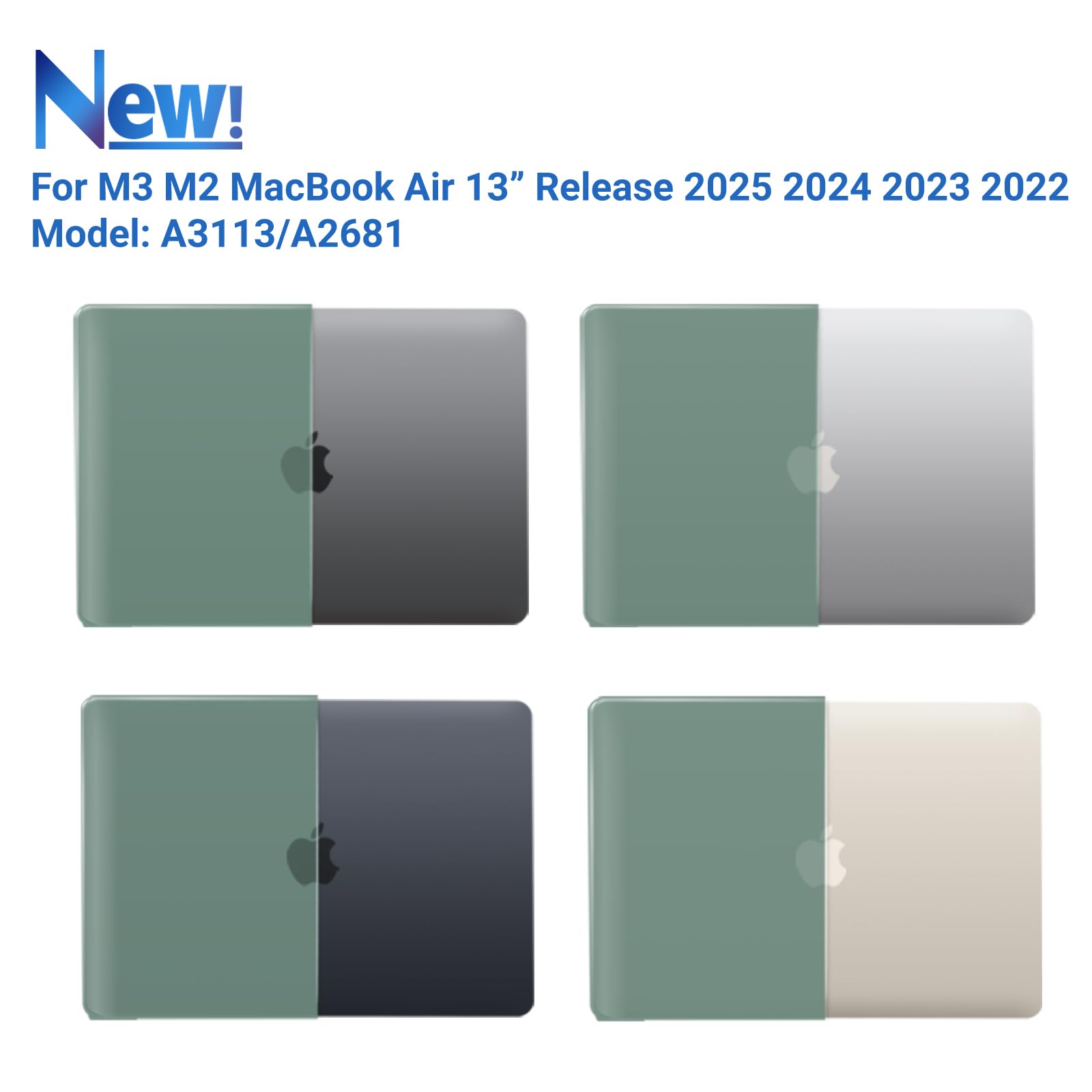 Foto 5 pulgar | Funda Ibenzer Compatible Con Macbook Air 13 Pulgadas M4 A3240 - Venta Internacional.