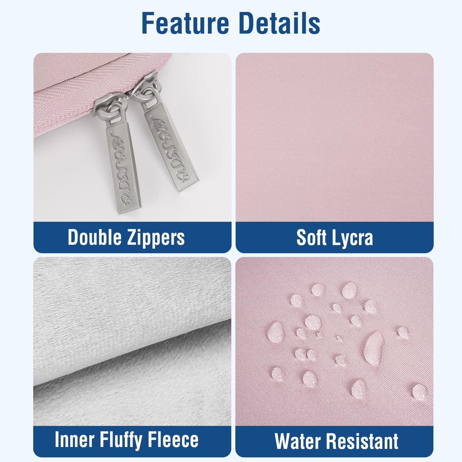 Foto 4 pulgar | Funda Para Portátil Mosiso Para Macbook Air/pro 13  Color Rosa - Venta Internacional.
