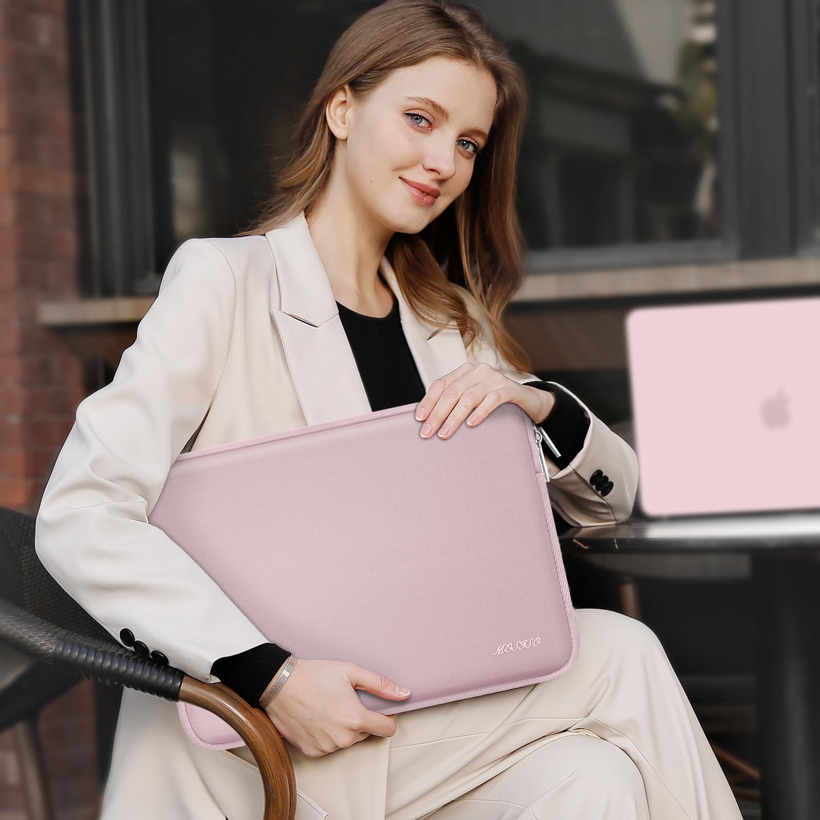 Foto 7 pulgar | Funda Para Portátil Mosiso Para Macbook Air/pro 13  Color Rosa - Venta Internacional.