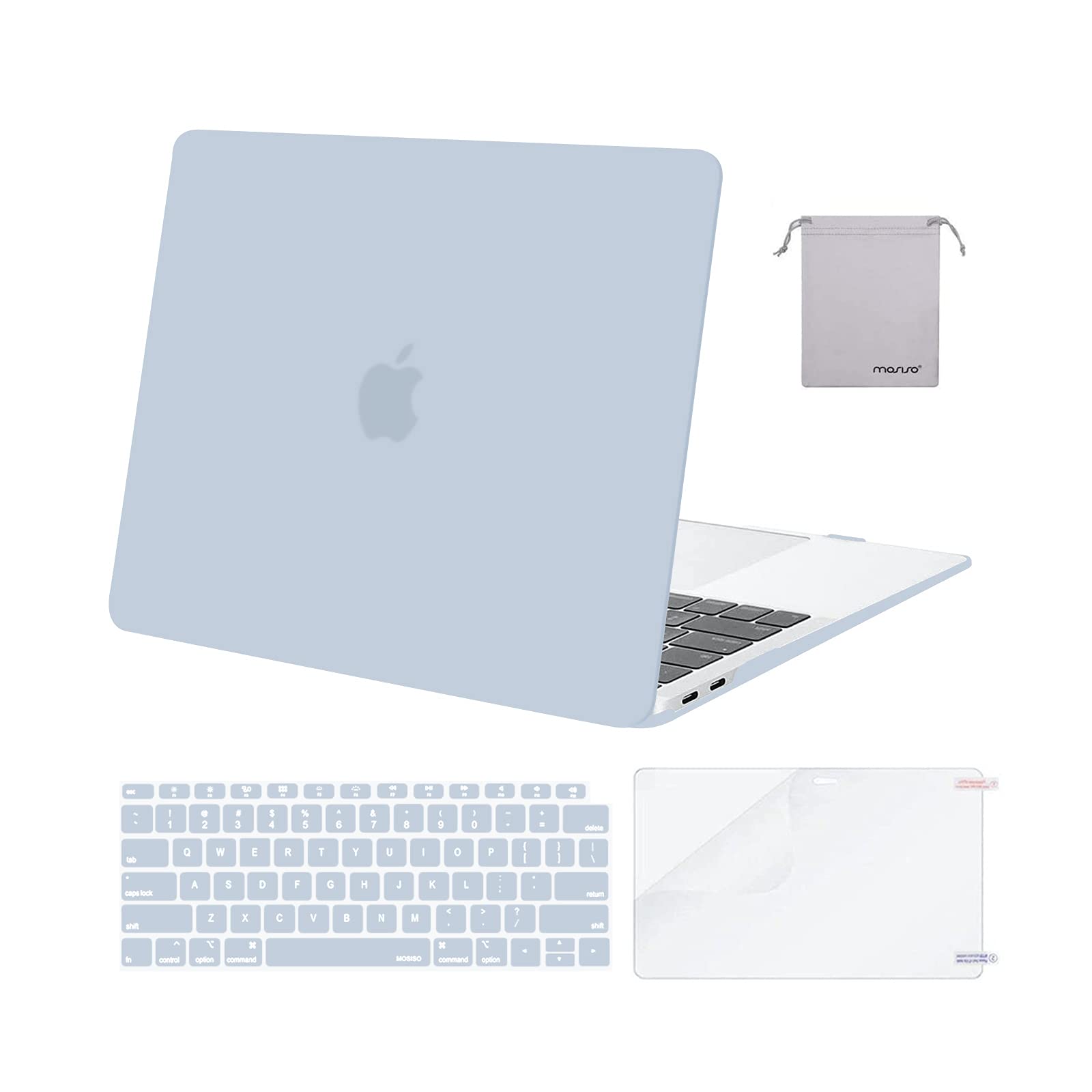 Funda Mosiso Compatible Con Macbook Air De 13 3 Pulgadas  Color Azul Claro - Venta Internacional.