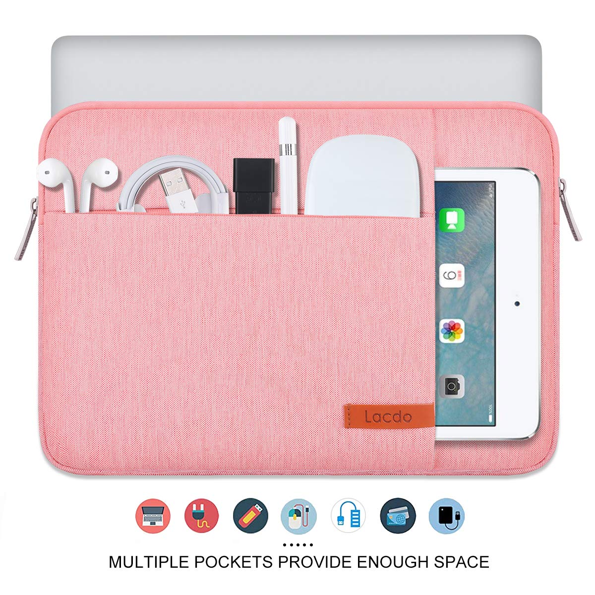 Foto 5 pulgar | Funda Para Portátil Lacdo De 13 Pulgadas Para Macbook Air/pro Ipad - Venta Internacional.