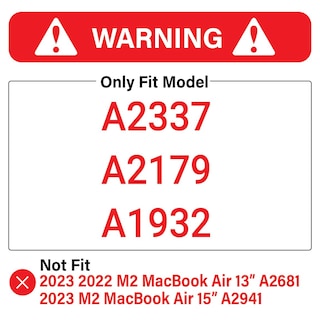Foto 3 | Funda Ibenzer Compatible Con Macbook Air 13 M1 A2337 A2179 A1932 - Venta Internacional.