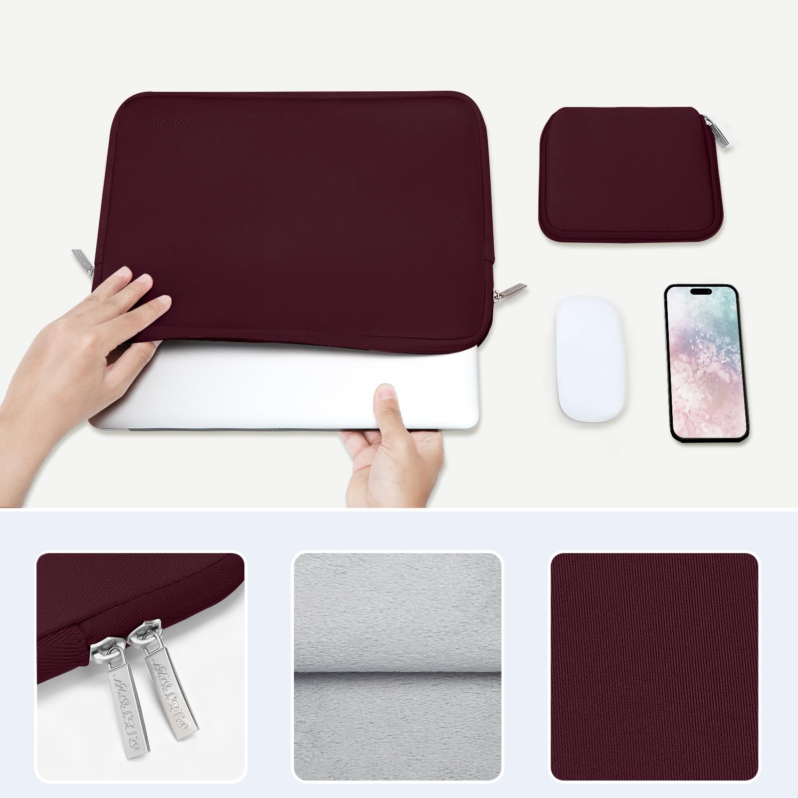 Foto 5 pulgar | Funda Para Portátil Mosiso Para Macbook Air/dell Xps 15 Pulgadas - Venta Internacional.