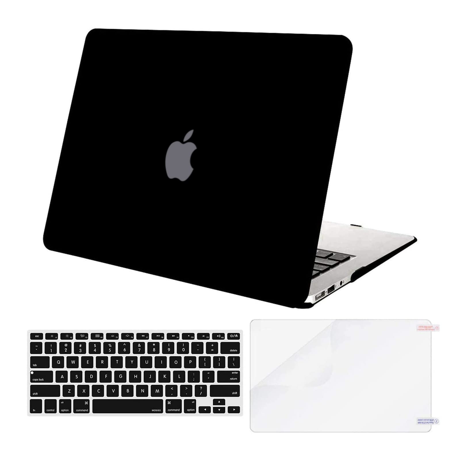 Funda Mosiso Compatible Con Macbook Air De 13 Pulgadas Con Teclado Y Protector De Pantalla  Color Negro - Venta In