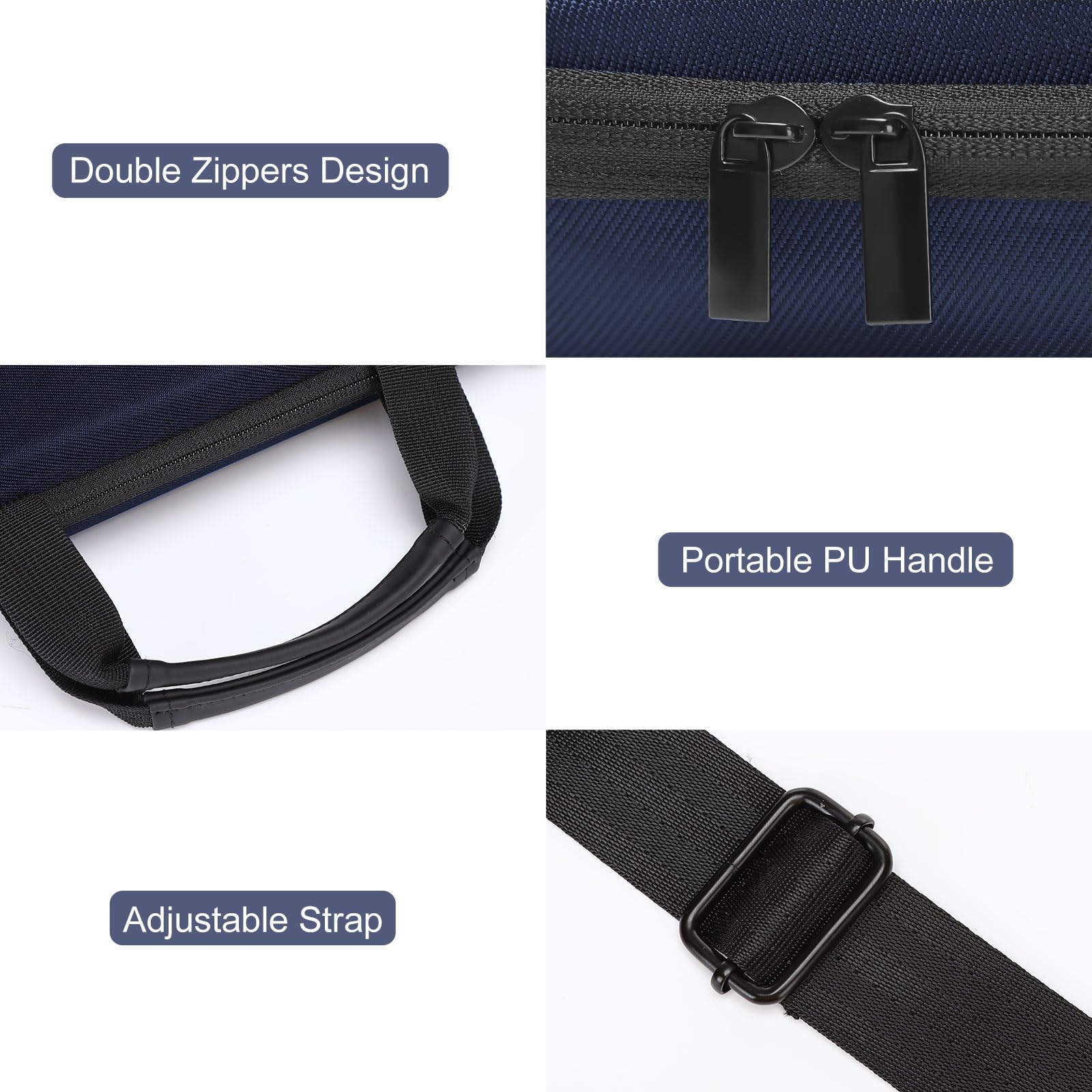 Foto 7 | Funda Rígida Para Portátil Mosiso De 15 A 15 6 Pulgadas  Color Azul Marino - Venta Internacional.
