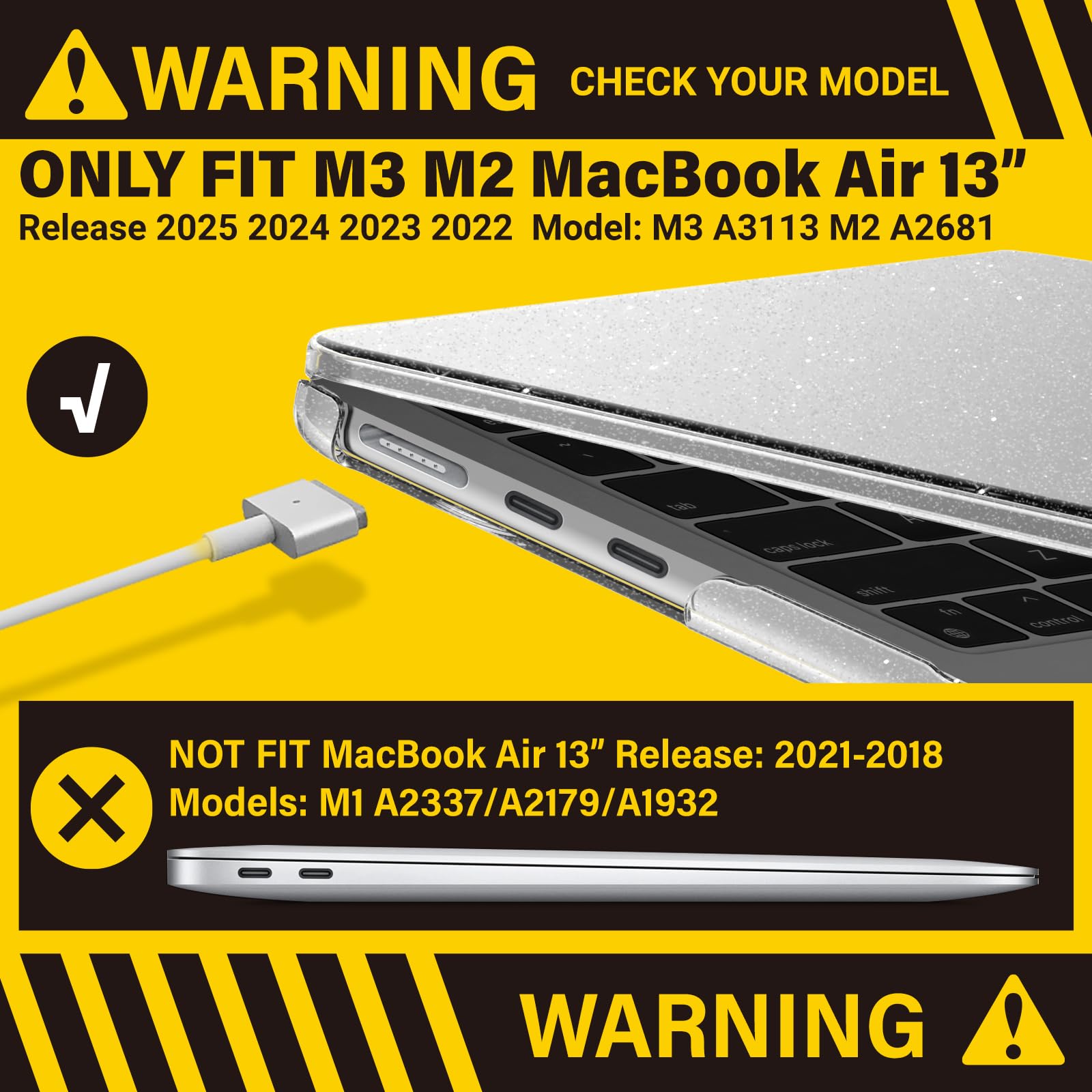 Foto 4 pulgar | Funda Ibenzer Compatible Con Macbook Air 13 Pulgadas M4 A3240 - Venta Internacional.