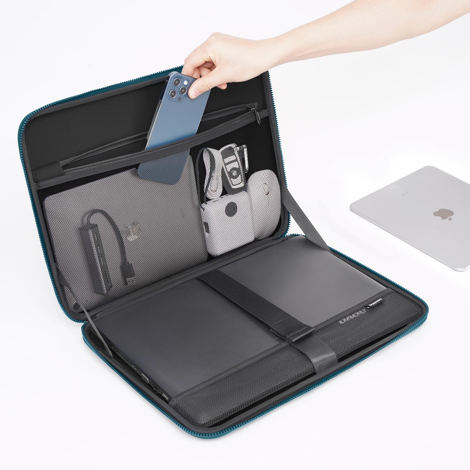 Foto 4 pulgar | Funda Para Portátil Domiso De 17 3 Pulgadas  A Prueba De Golpes  Impermeable  Verde Azulado - Venta Internacional.