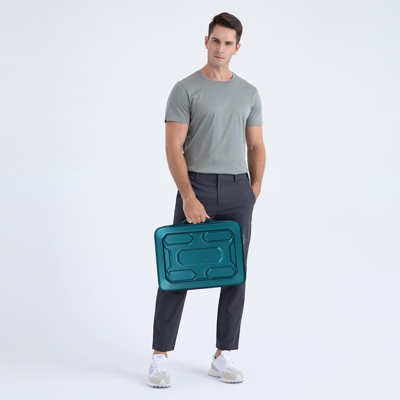 Foto 6 | Funda Para Portátil Domiso De 17 3 Pulgadas  A Prueba De Golpes  Impermeable  Verde Azulado - Venta Internacional.