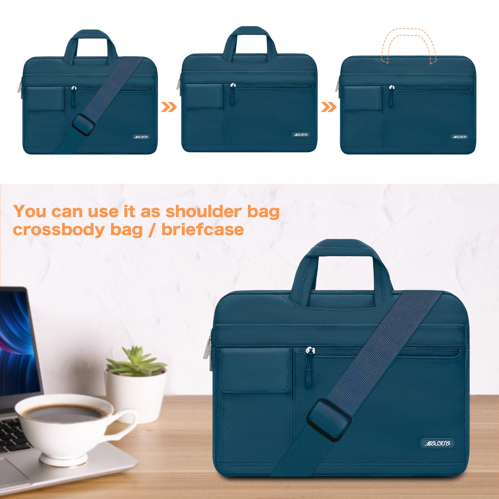 Foto 4 | Bandolera Para Portátil Compatible Con Mosiso  Macbook De 13 A 13 3 Pulgadas - Venta Internacional.