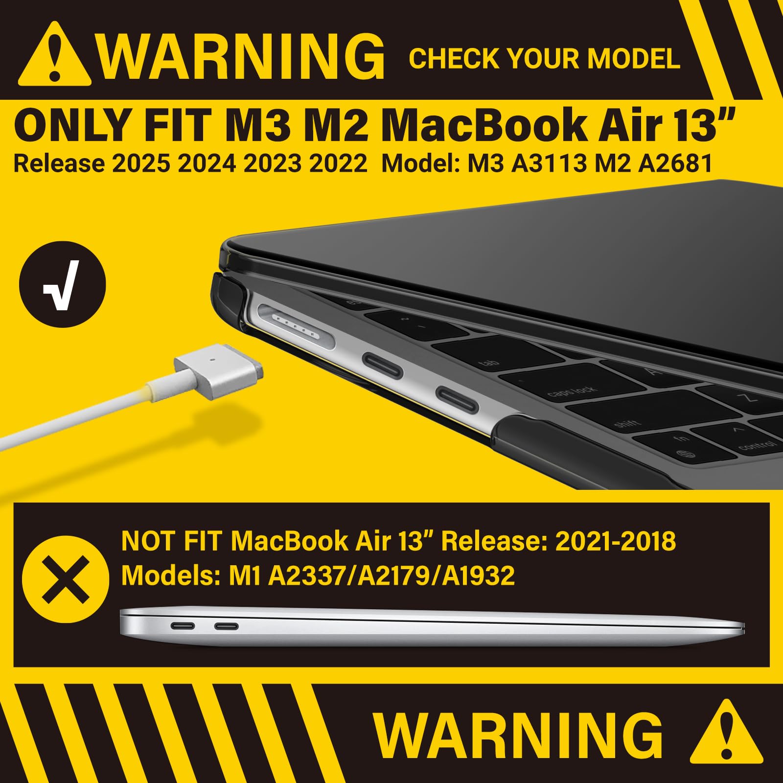 Foto 4 pulgar | Funda Ibenzer Compatible Con Macbook Air 13 Pulgadas M4 A3240 - Venta Internacional.