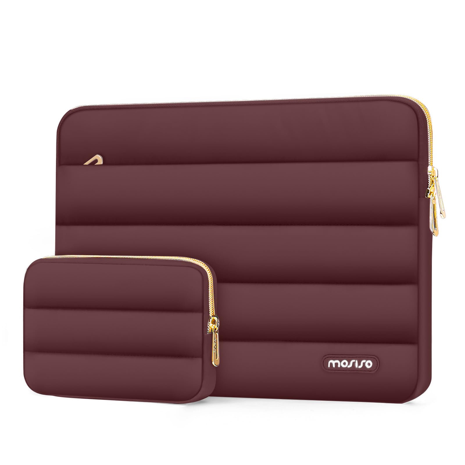 Foto 2 pulgar | Funda Para Portátil Mosiso De 15-15 6 Pulgadas  Manga Abullonada  Color Rojo Vino - Venta Internacional.