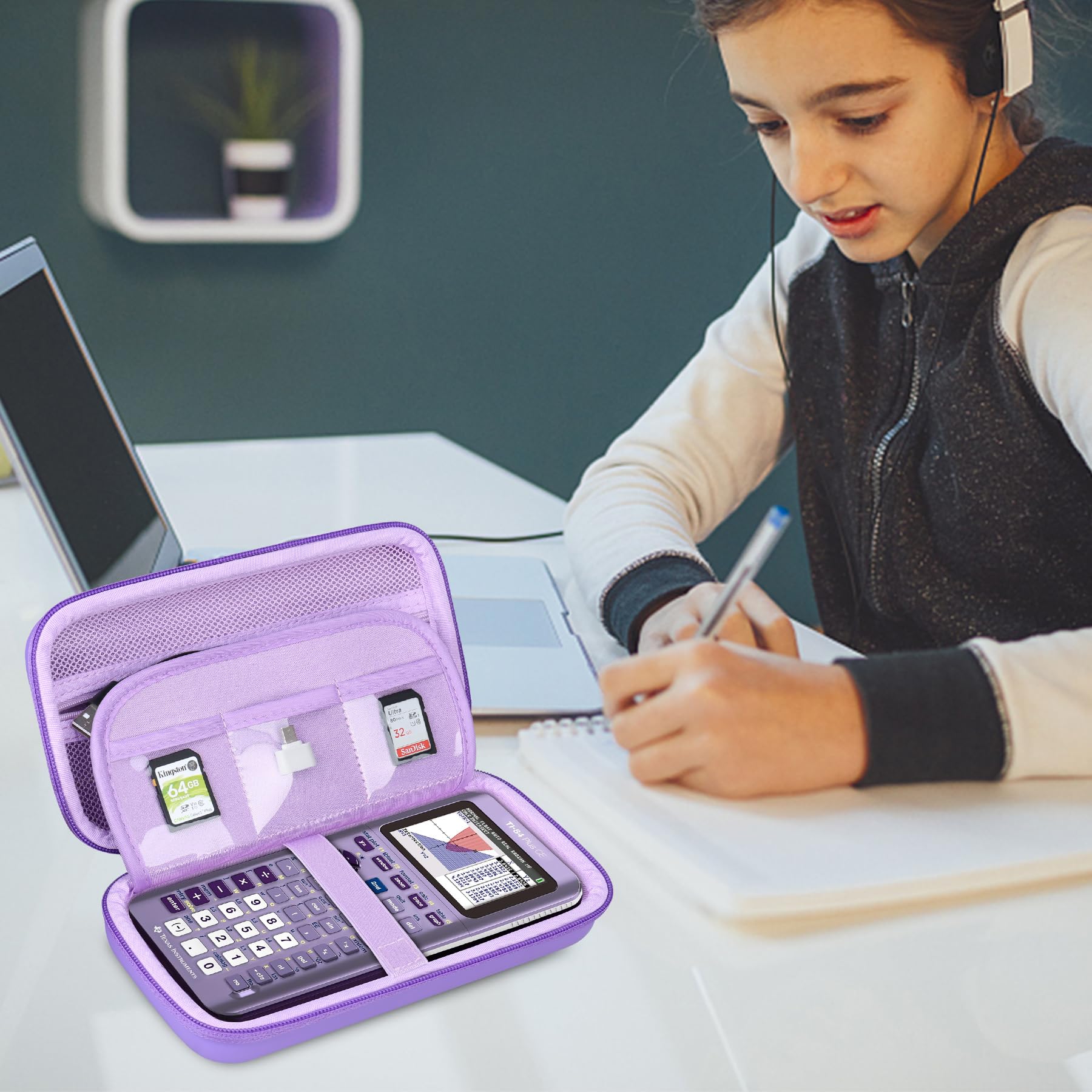 Foto 7 | Funda Rígida Bovke Para Texas Instruments Ti-84 Plus Ce  Color Morado - Venta Internacional.