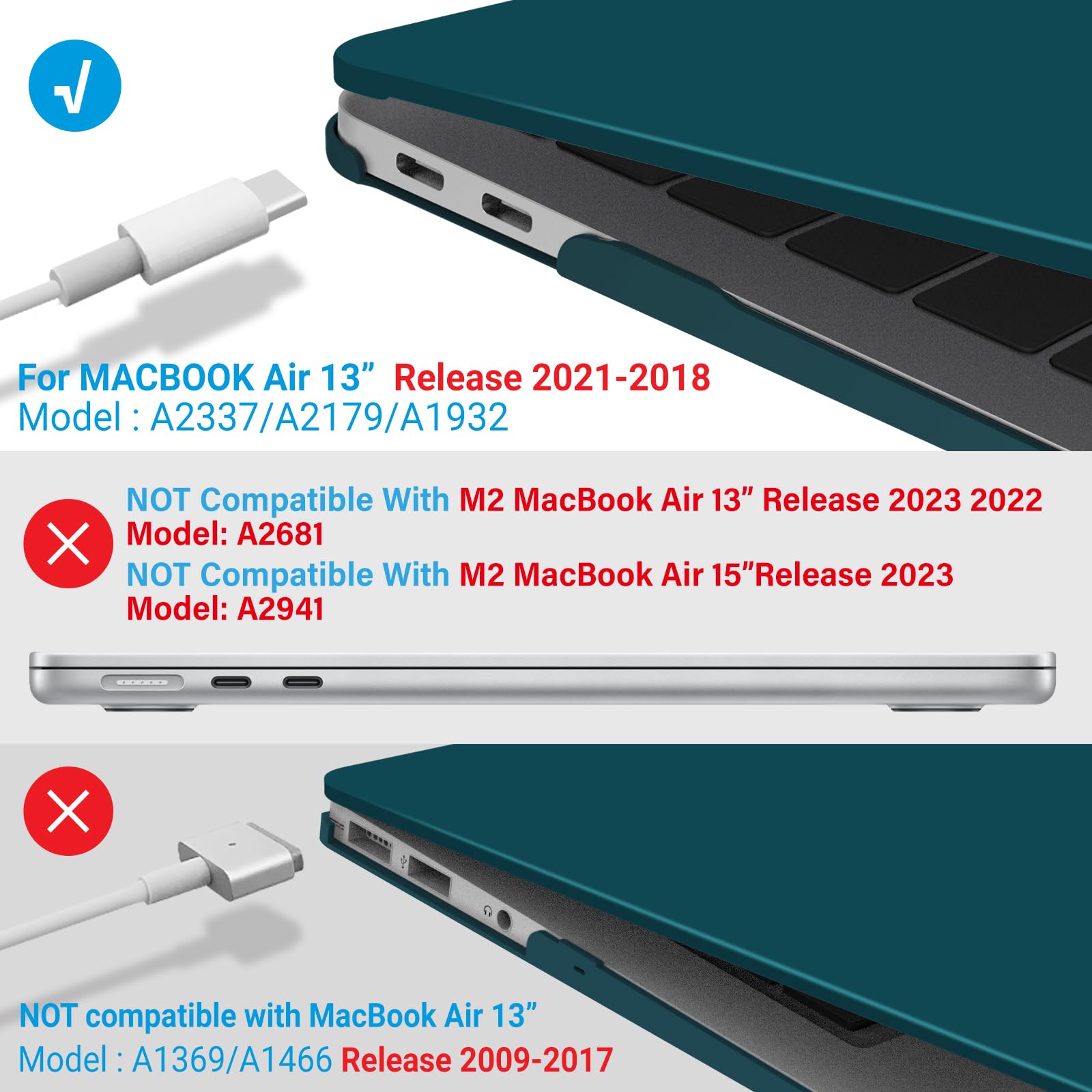 Foto 5 pulgar | Funda Ibenzer Compatible Con Macbook Air De 13 Pulgadas  2018 - Venta Internacional.