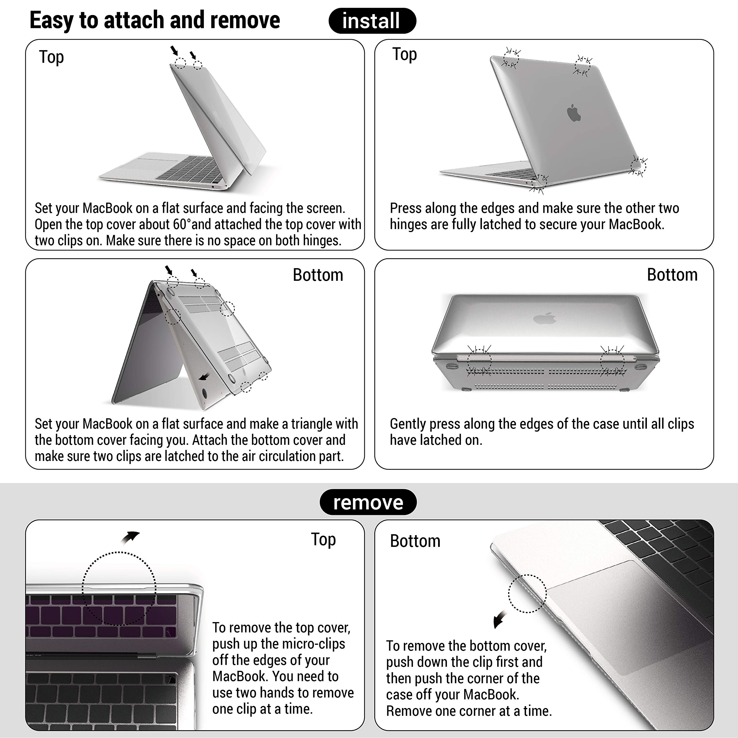 Foto 7 pulgar | Funda Ibenzer Compatible Con Macbook Air De 13 Pulgadas  2018 - Venta Internacional.