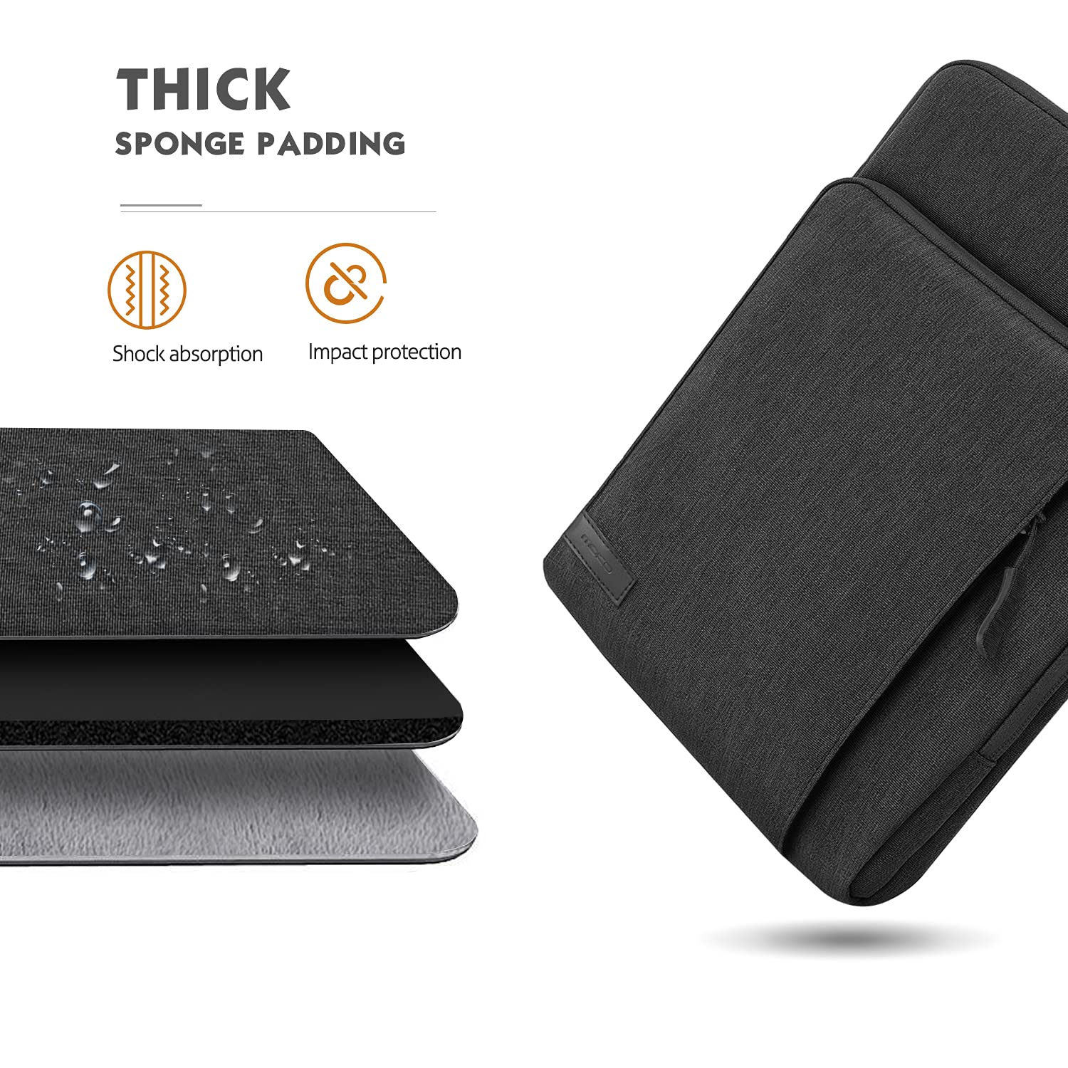 Foto 5 pulgar | Funda Para Portátil Moko Para Macbook De 13 3-14 Pulgadas  Negro Y Gris - Venta Internacional.
