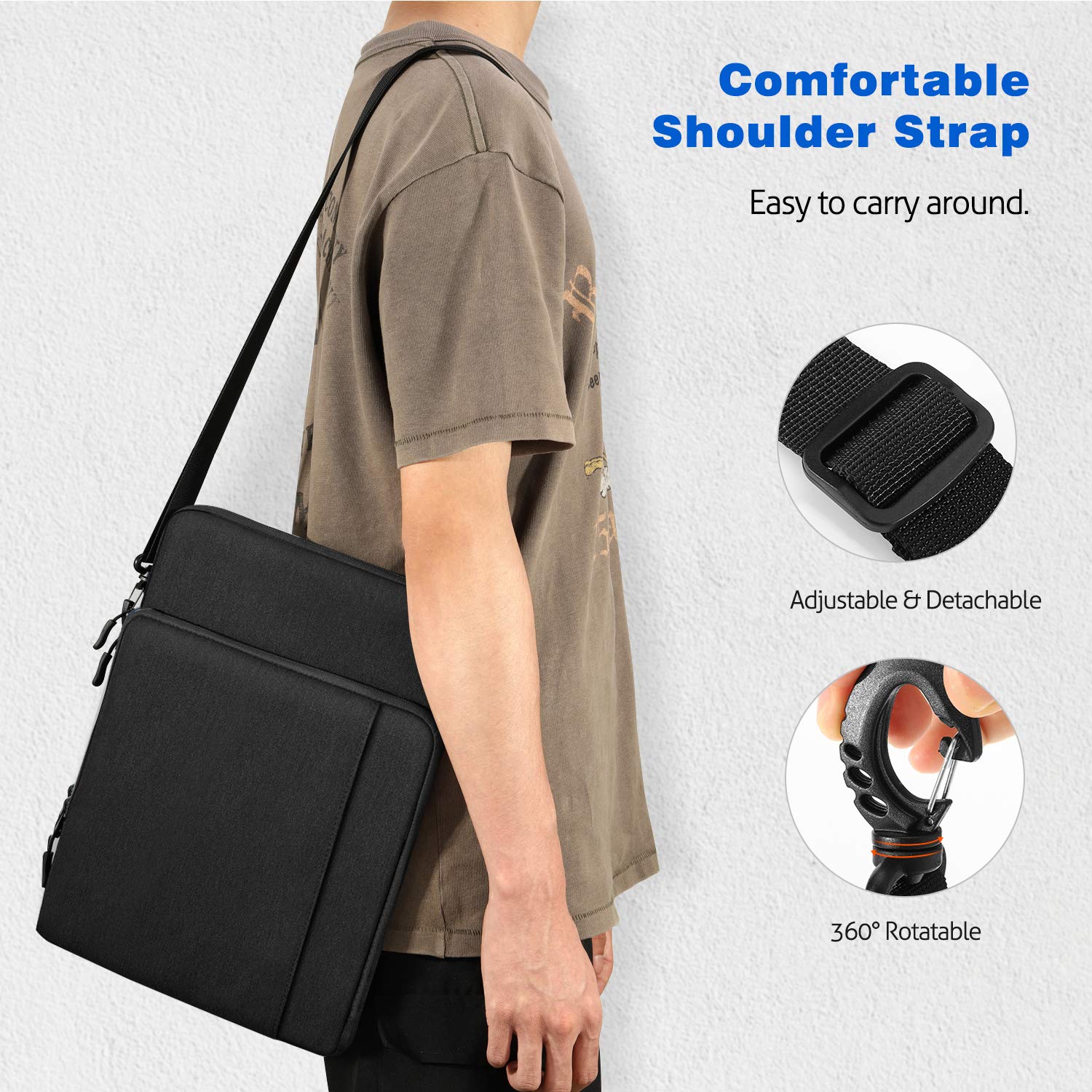Foto 8 pulgar | Funda Para Portátil Moko Para Macbook De 13 3-14 Pulgadas  Negro Y Gris - Venta Internacional.