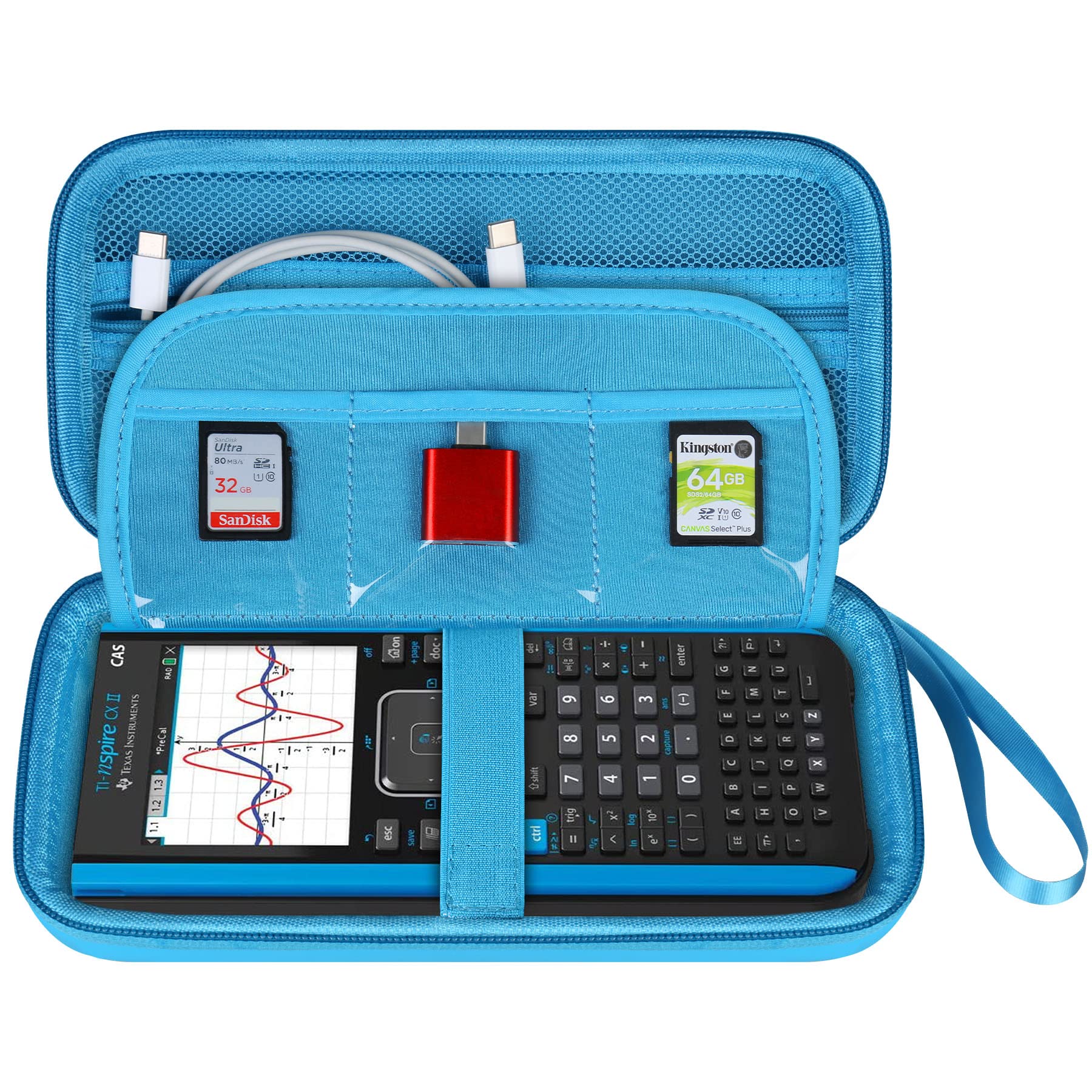 Funda Bovke Para Texas Instruments Ti-nspire Cx Ii Cas Blue - Venta Internacional.