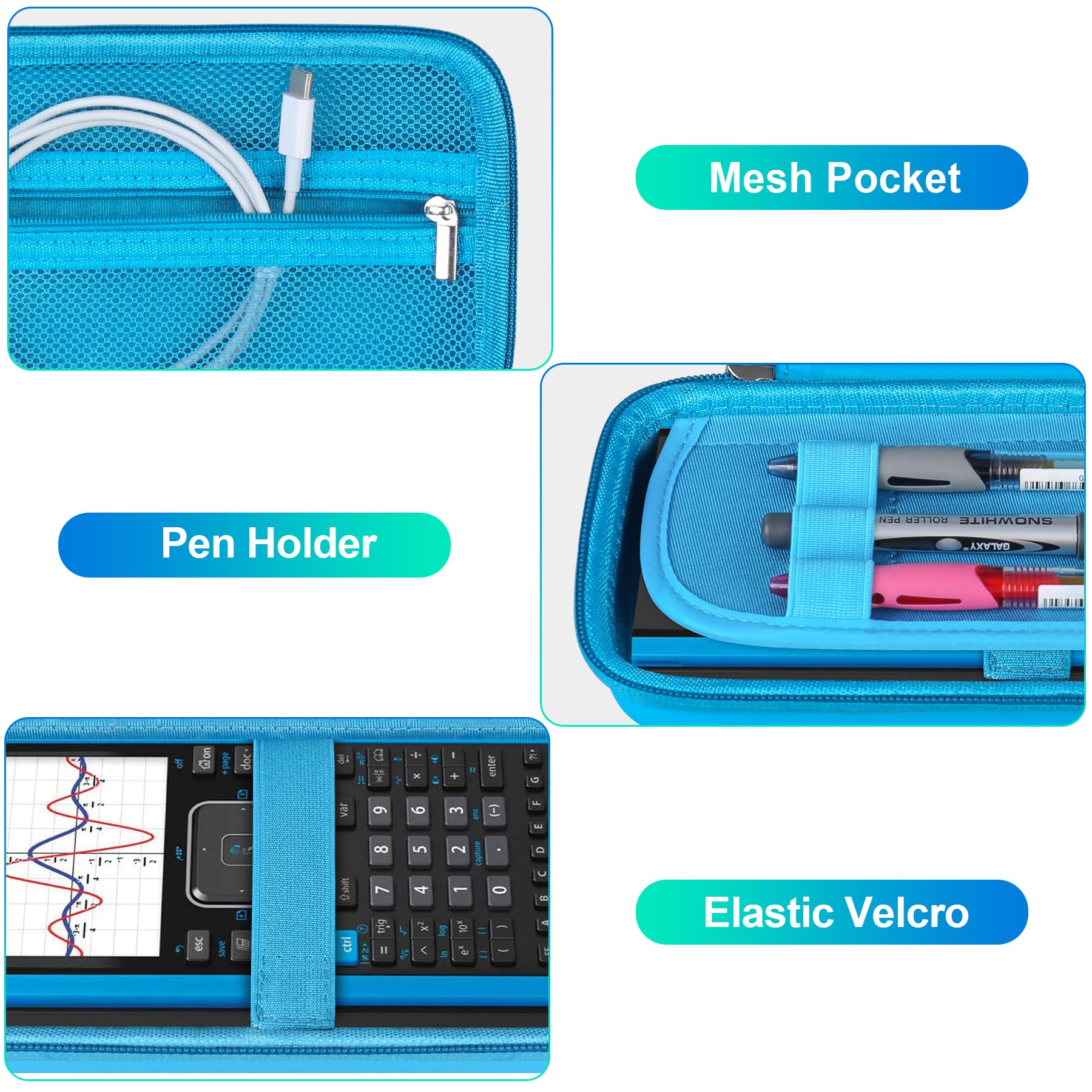 Foto 4 pulgar | Funda Bovke Para Texas Instruments Ti-nspire Cx Ii Cas Blue - Venta Internacional.
