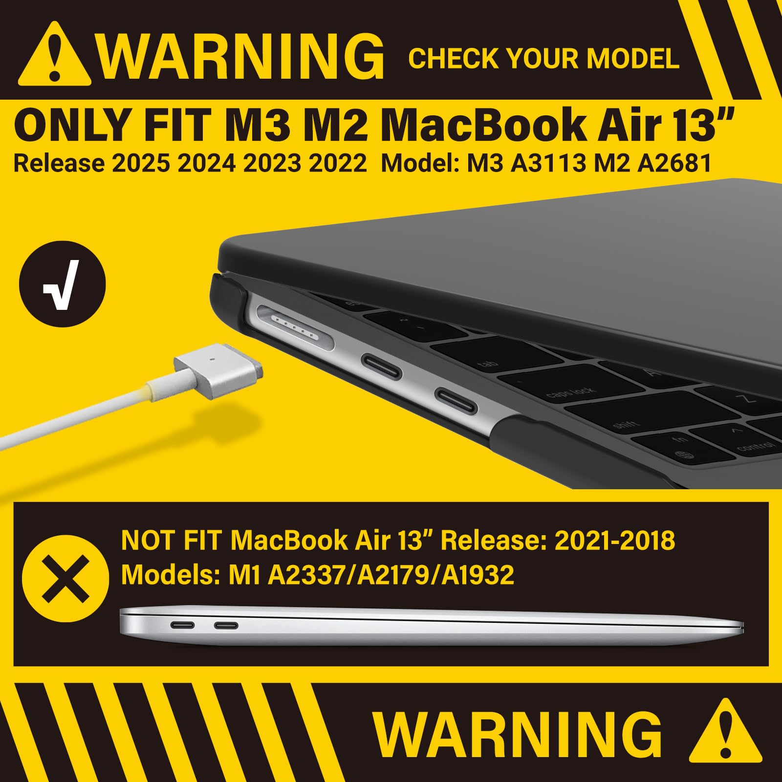Foto 4 pulgar | Funda Ibenzer Compatible Con Macbook Air 13 Pulgadas M4 A3240 - Venta Internacional.