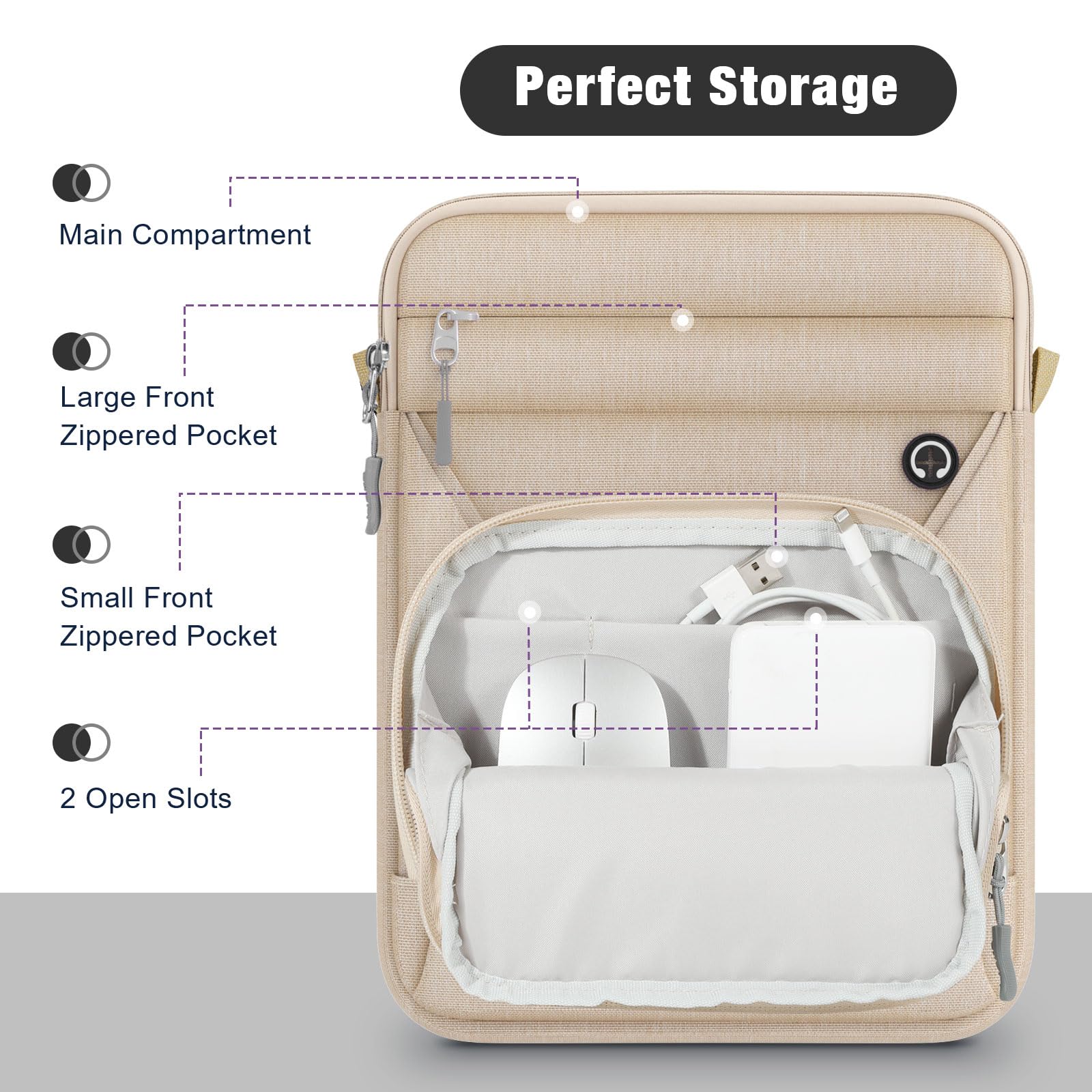 Foto 7 pulgar | Funda Para Tableta Moko De 9 A 11 Pulgadas Para Ipad Air M3 Sand - Venta Internacional.