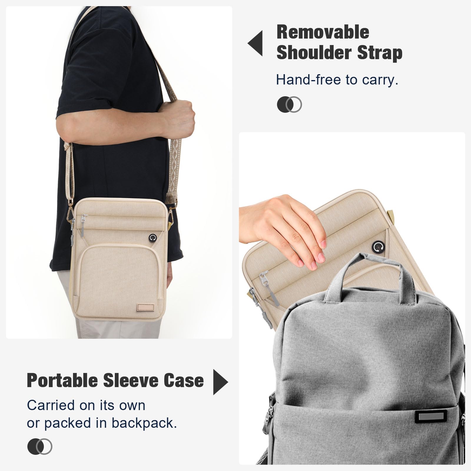 Foto 7 | Funda Para Tableta Moko De 9 A 11 Pulgadas Para Ipad Air M3 Sand - Venta Internacional.