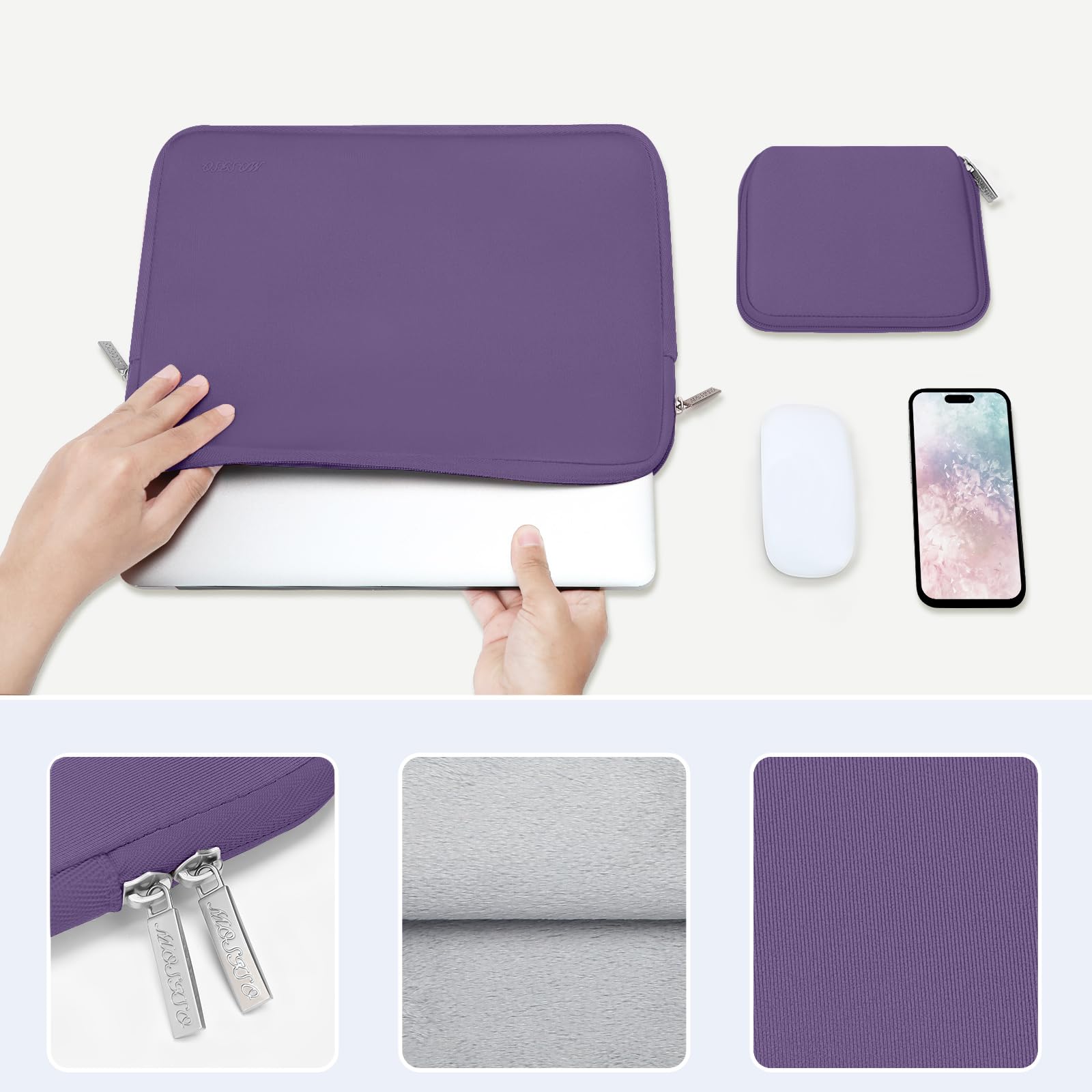 Foto 5 pulgar | Funda Para Portátil Mosiso Para Macbook Air/pro 13/14 De 13 3'' - Venta Internacional.