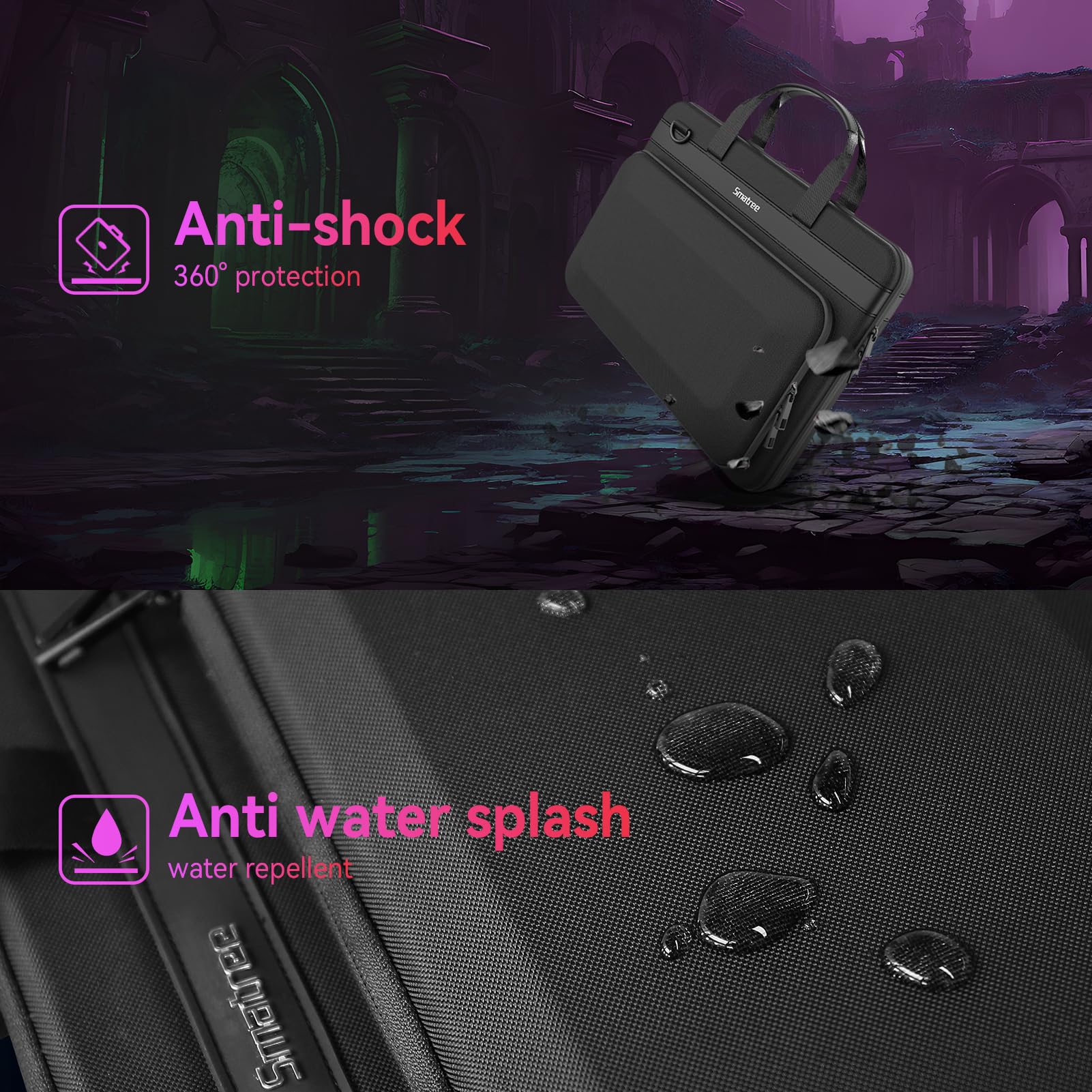 Foto 6 | Funda Rígida Smatree Heavy Duty Para Msi Crosshair 16/15 Y Más - Venta Internacional.
