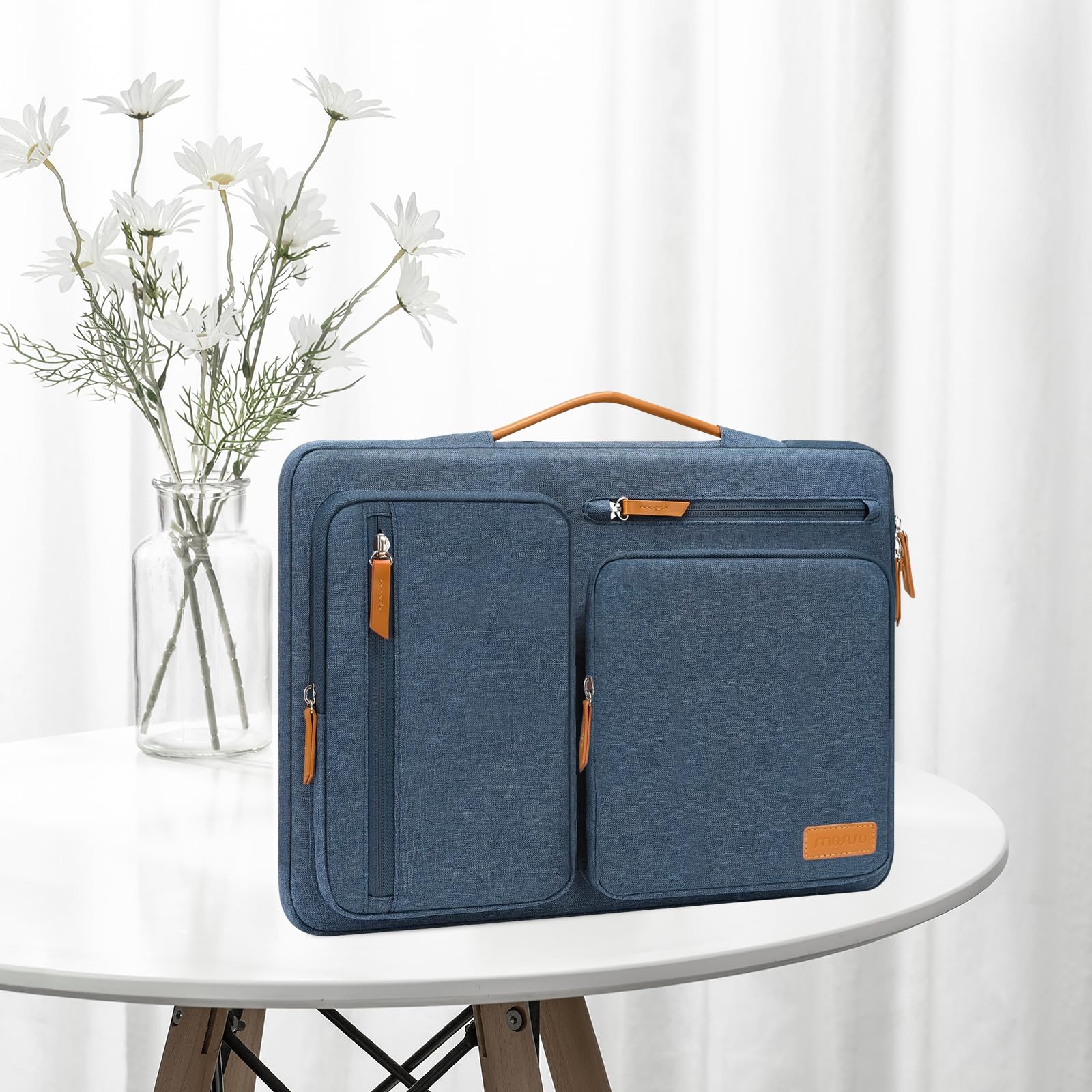 Foto 7 | Funda Protectora Para Portátil Mosiso 360 De 15 Pulgadas Haze Blue - Venta Internacional.
