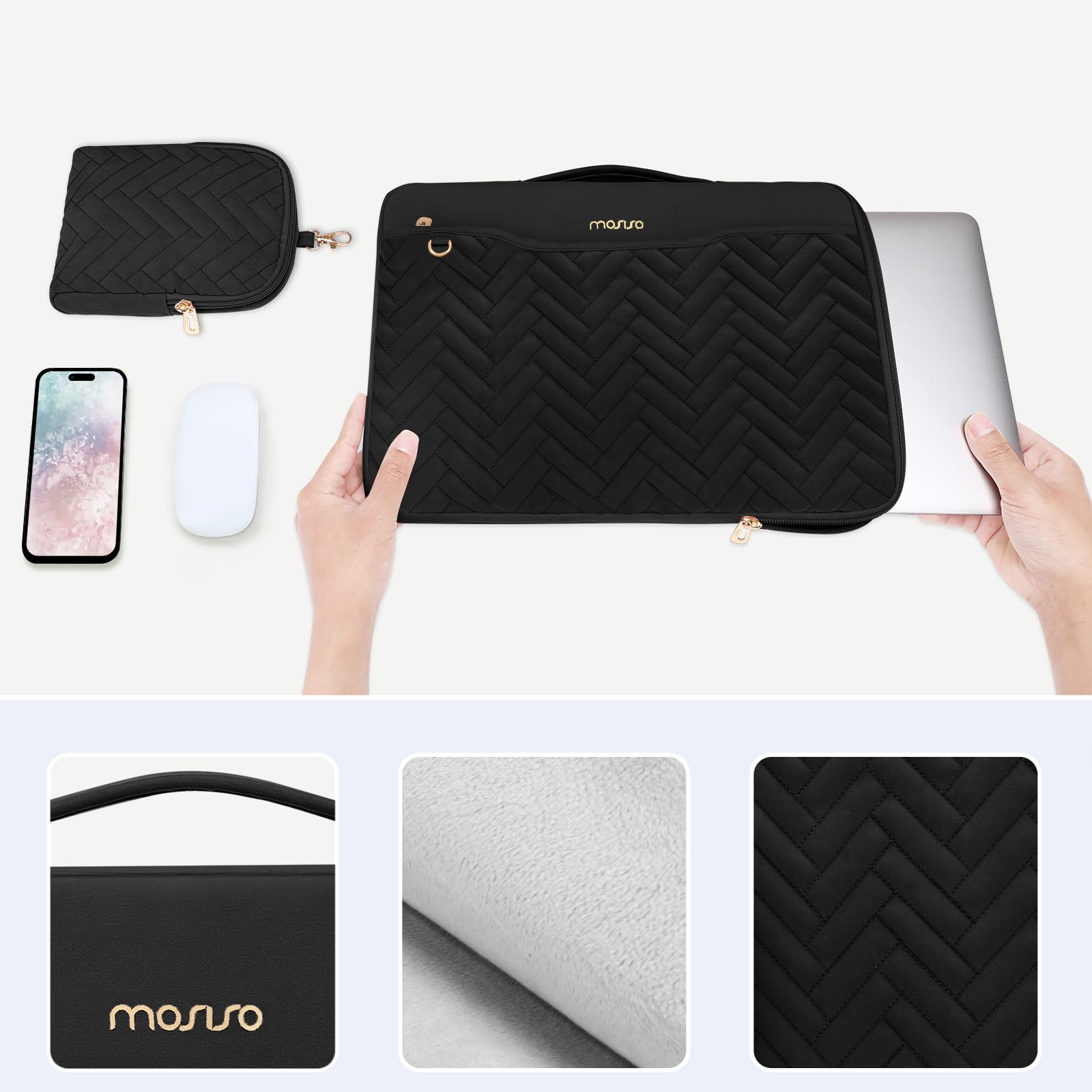 Foto 6 pulgar | Funda Protectora Para Portátil Mosiso 360 De 13 A 14 Pulgadas Para Macbook - Venta Internacional.