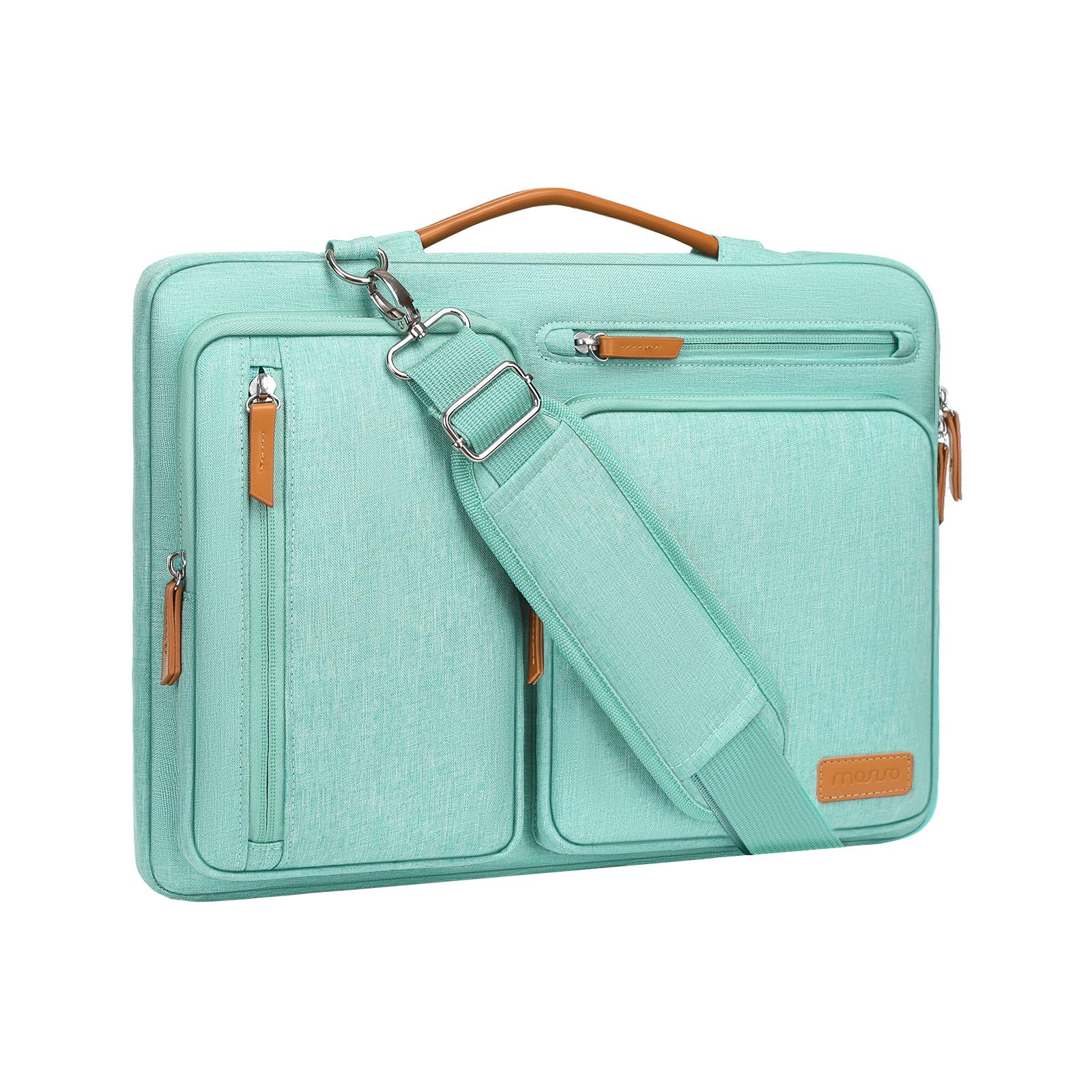 Bolsa De Hombro Para Portátil Mosiso 360 Protective De 15 A 15-15 6 Pulgadas  Color Verde Aguamarina - Venta Interna