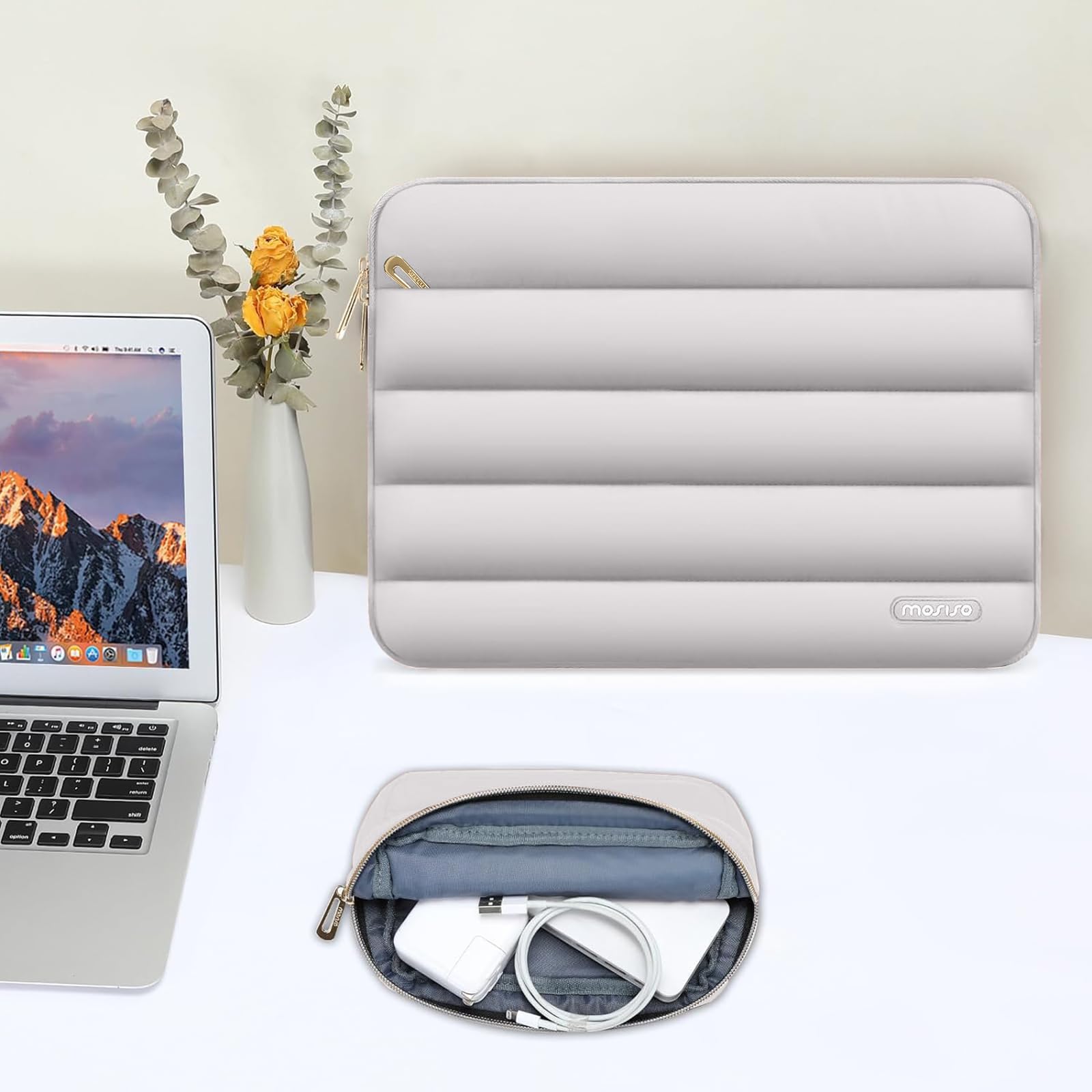 Foto 6 pulgar | Funda Mosiso Para Portátil Macbook Air/pro Con Funda Abullonada De 13 3 Pulgadas - Venta Internacional.