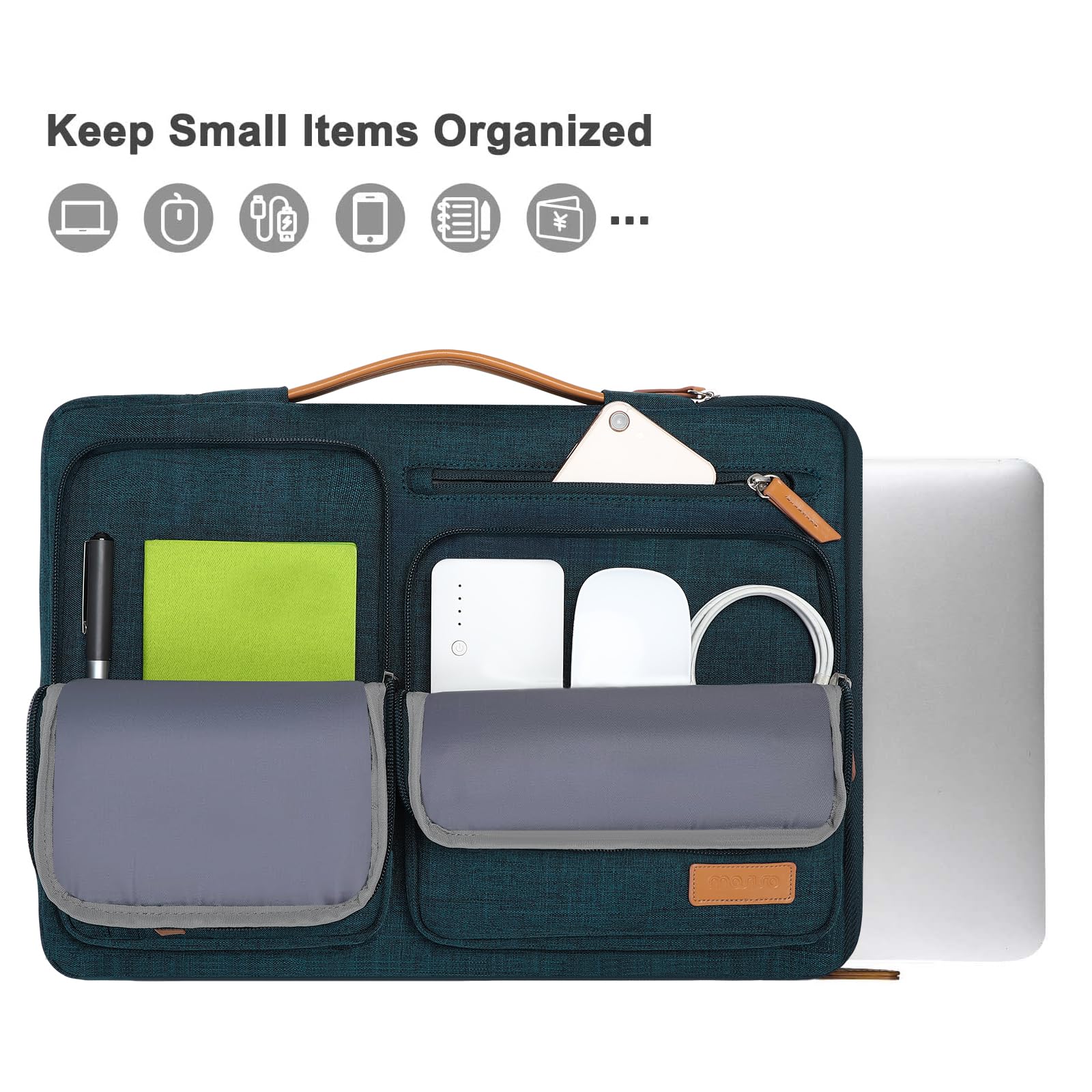 Foto 2 | Funda Protectora Para Portátil Mosiso 360 De 17 3 Pulgadas  Verde Azulado - Venta Internacional.