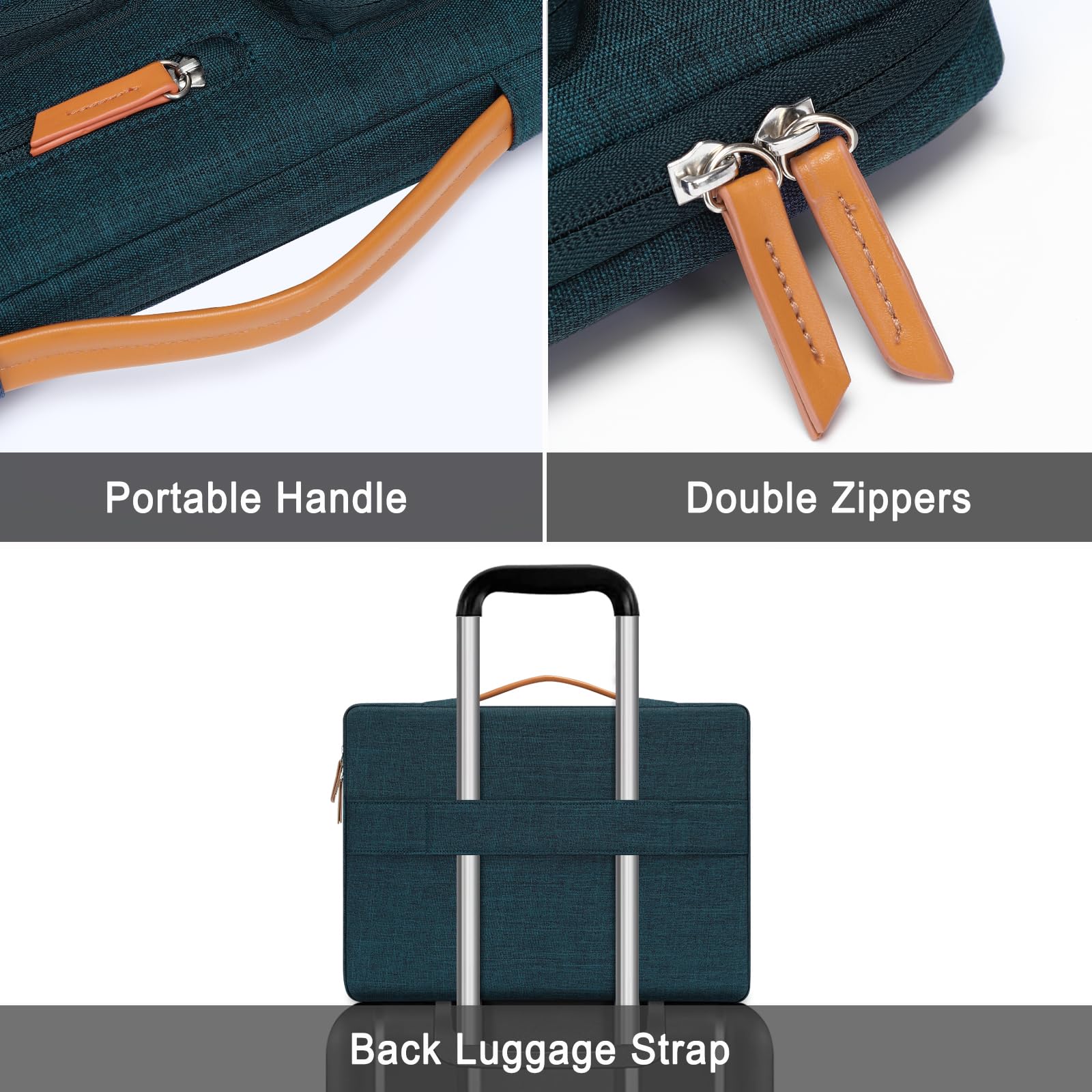 Foto 5 pulgar | Funda Protectora Para Portátil Mosiso 360 De 17 3 Pulgadas  Verde Azulado - Venta Internacional.