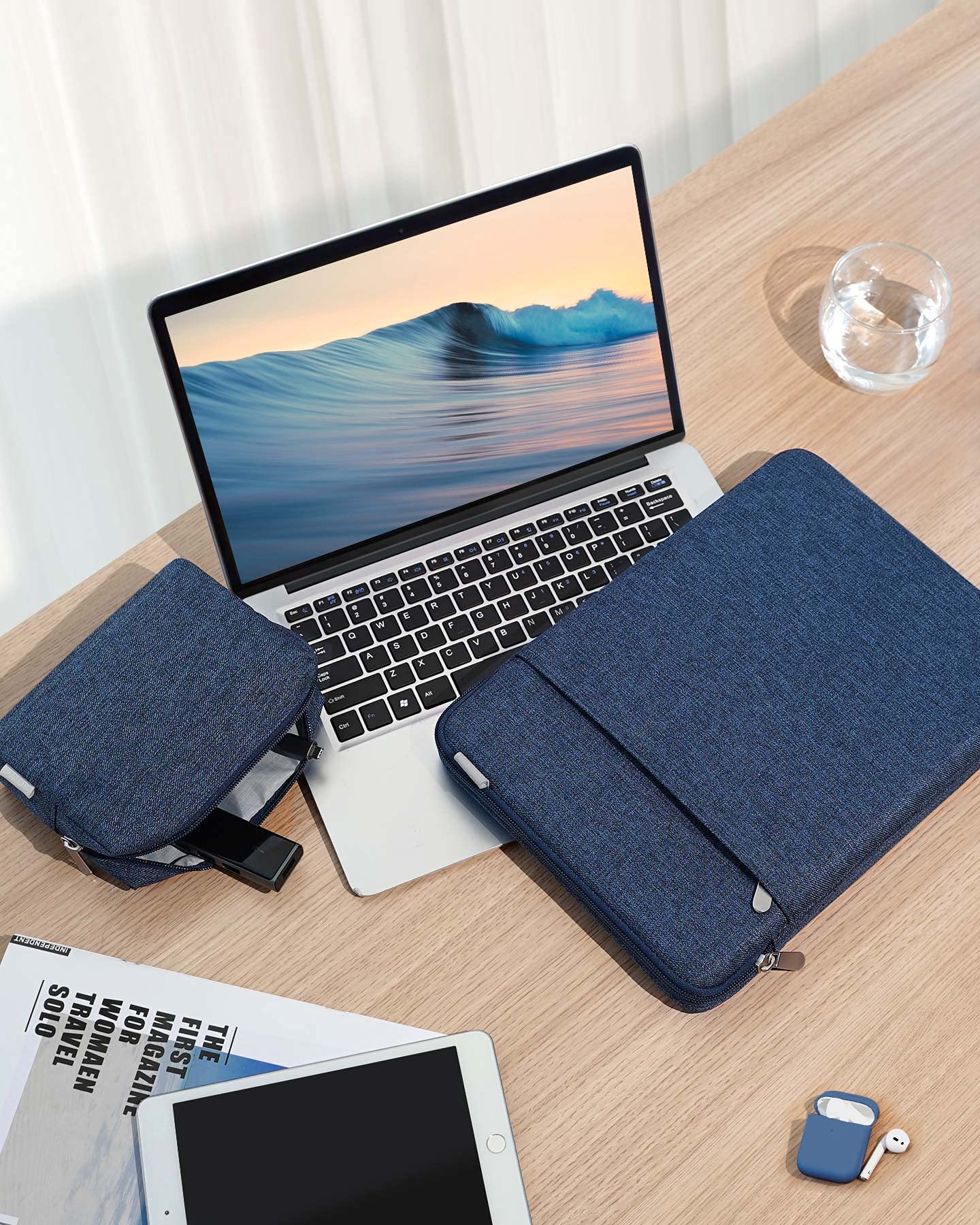 Foto 8 pulgar | Funda Para Portátil Inateck 360° Con Protección Para Macbook De 13 Pulgadas  Color Azul - Venta Internacional.