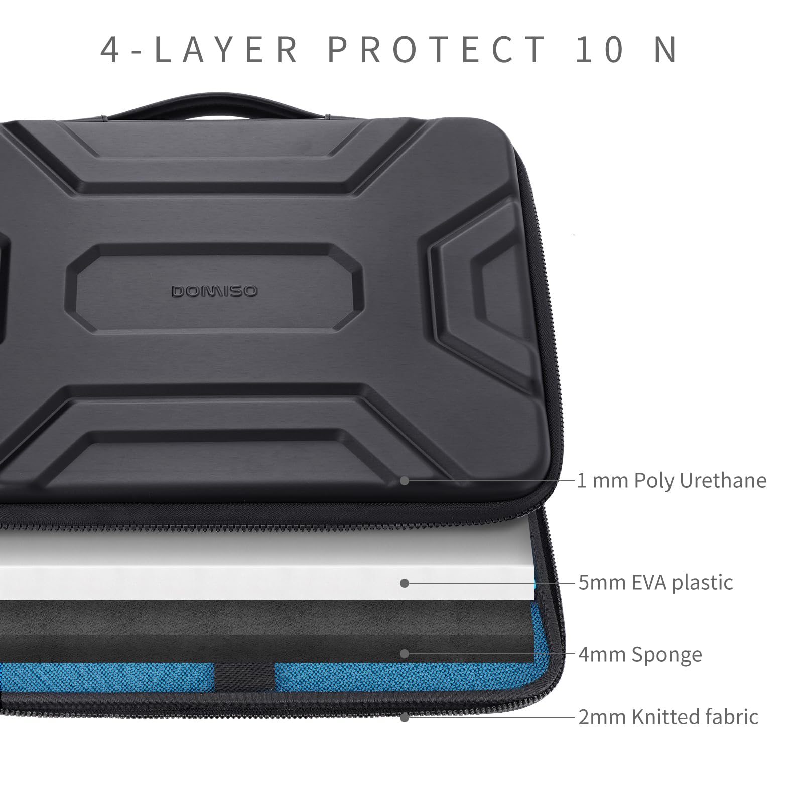 Foto 5 | Funda Para Portátil Doiso De 17 3 Pulgadas  Impermeable  Eva  Negra - Venta Internacional.