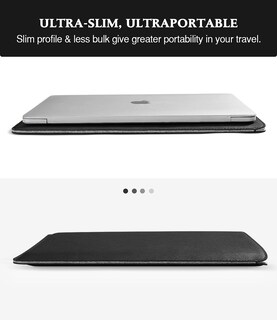 Foto 3 | Funda Para Portátil Moko Compatible Con Macbook Pro De 14 Pulgadas Color Negro - Venta Internacional.