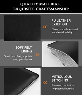 Foto 4 | Funda Para Portátil Moko Compatible Con Macbook Pro De 14 Pulgadas Color Negro - Venta Internacional.