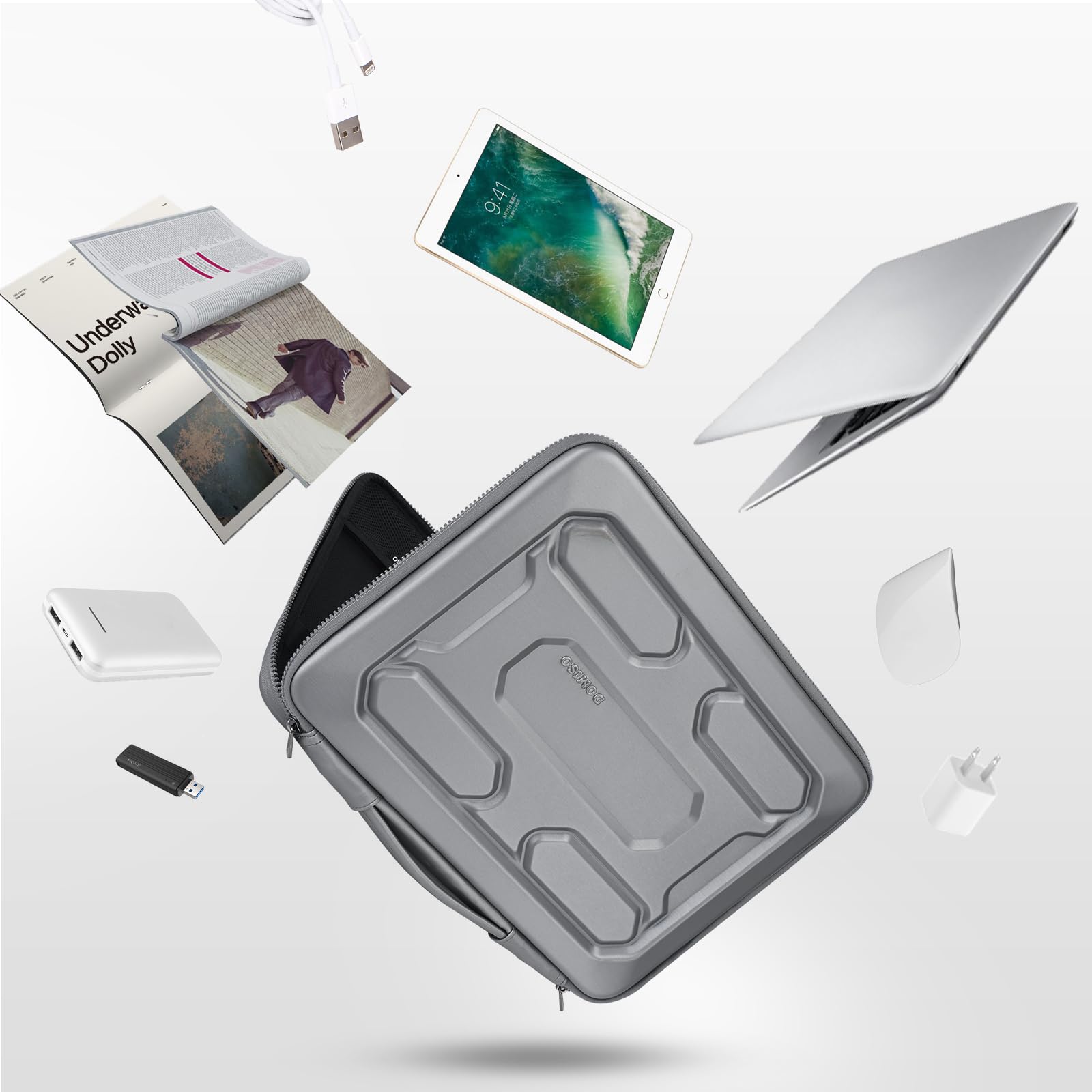 Foto 7 pulgar | Funda Para Portátil Doiso De 17 3 Pulgadas  Resistente A Los Golpes  Impermeable  Plateada - Venta Internacional.