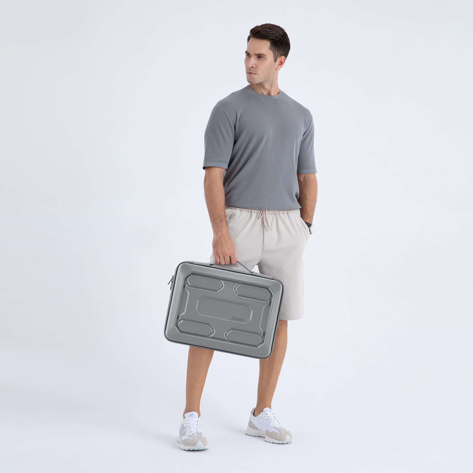 Foto 7 | Funda Para Portátil Doiso De 17 3 Pulgadas  Resistente A Los Golpes  Impermeable  Plateada - Venta Internacional.