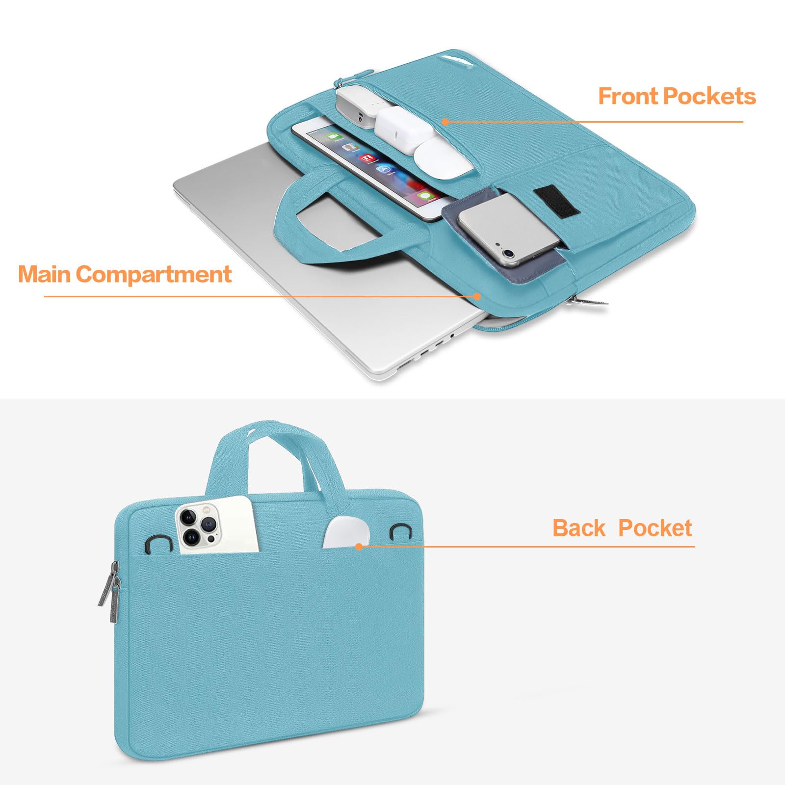 Foto 3 pulgar | Bandolera Para Portátil Compatible Con Mosiso  Macbook De 13 A 14 Pulgadas - Venta Internacional.