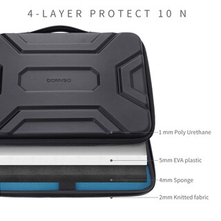 Foto 5 | Funda Para Portátil Doiso De 14 Pulgadas Impermeable Eva Negra - Venta Internacional.