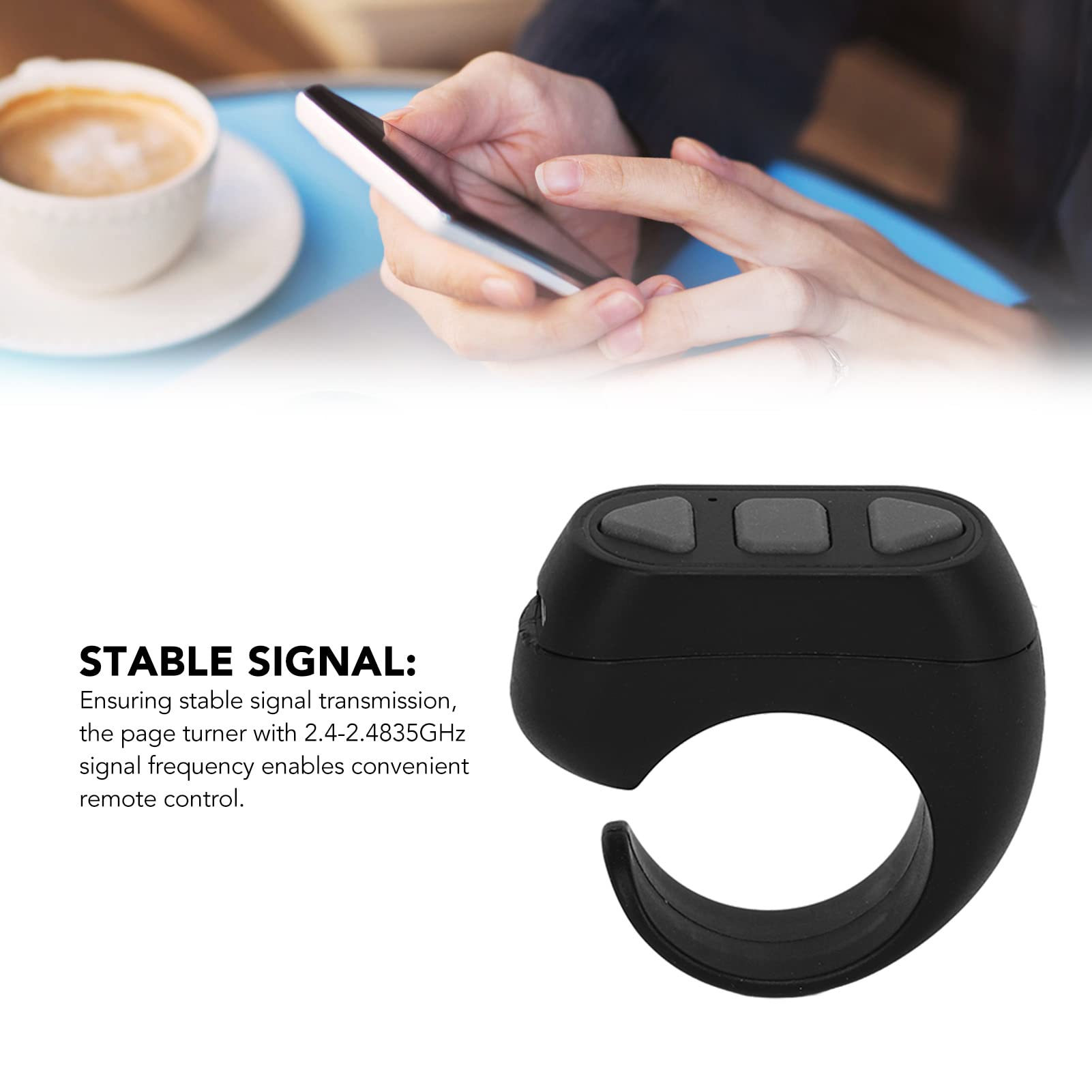 Foto 3 pulgar | Mando A Distancia Con Bluetooth Page Turner Yoidesu, Color Negro - Venta Internacional.